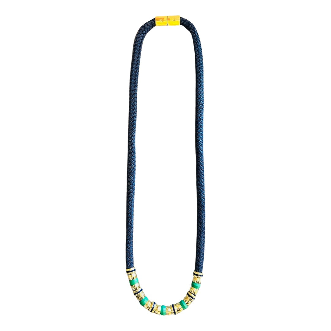 Skinny Classic Navy Necklace