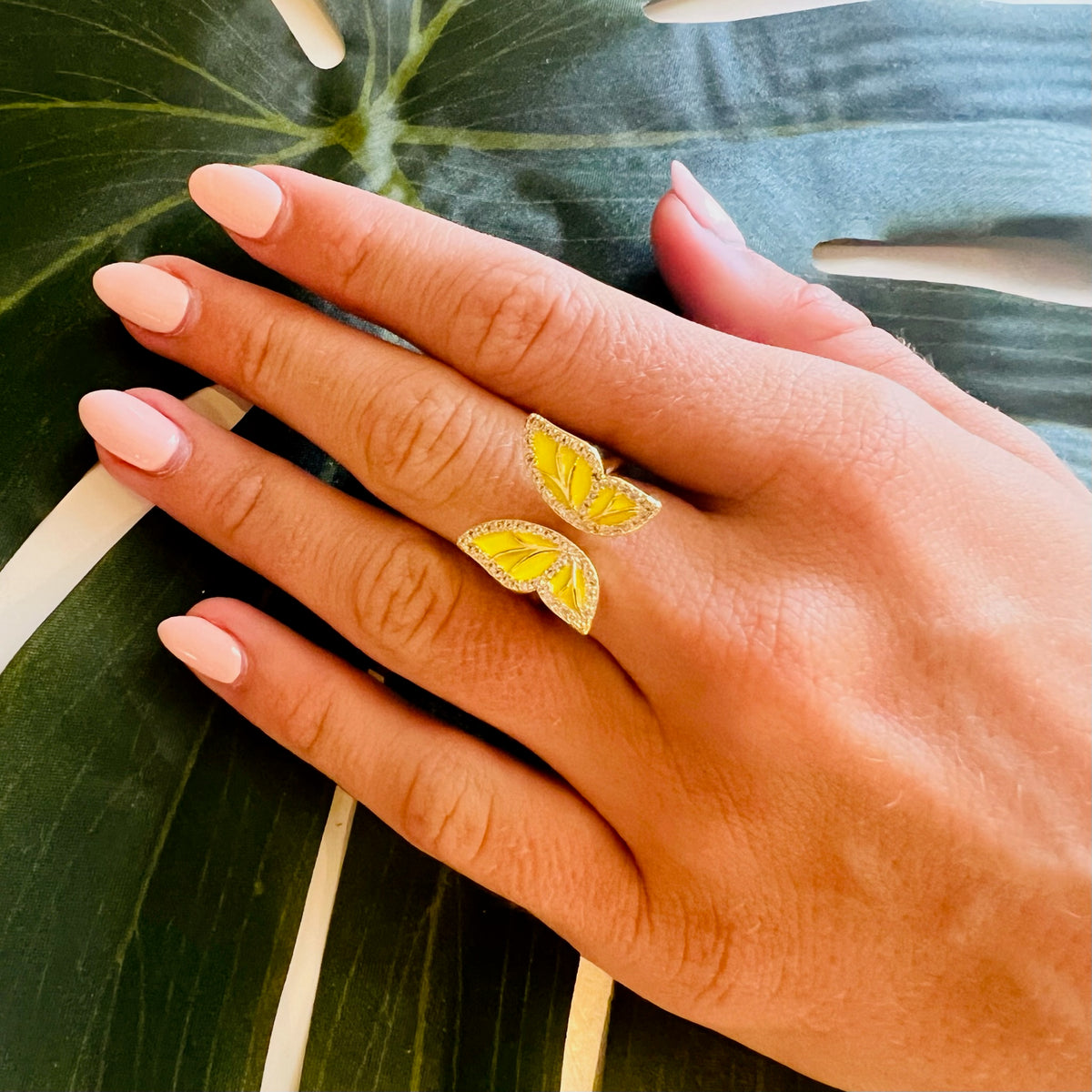 Butterfly Ring Yellow