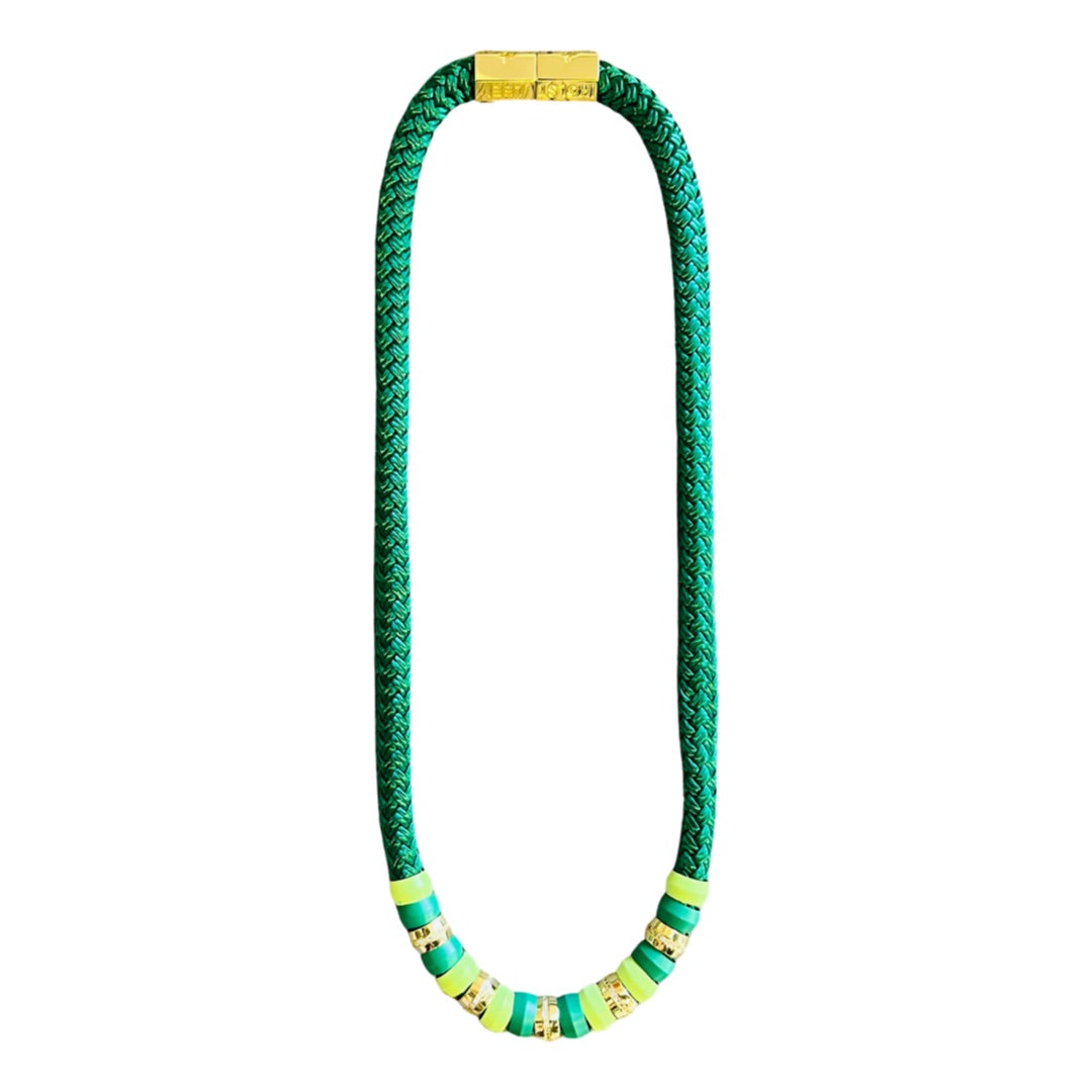 Skinny Classic Kelly Green Necklace