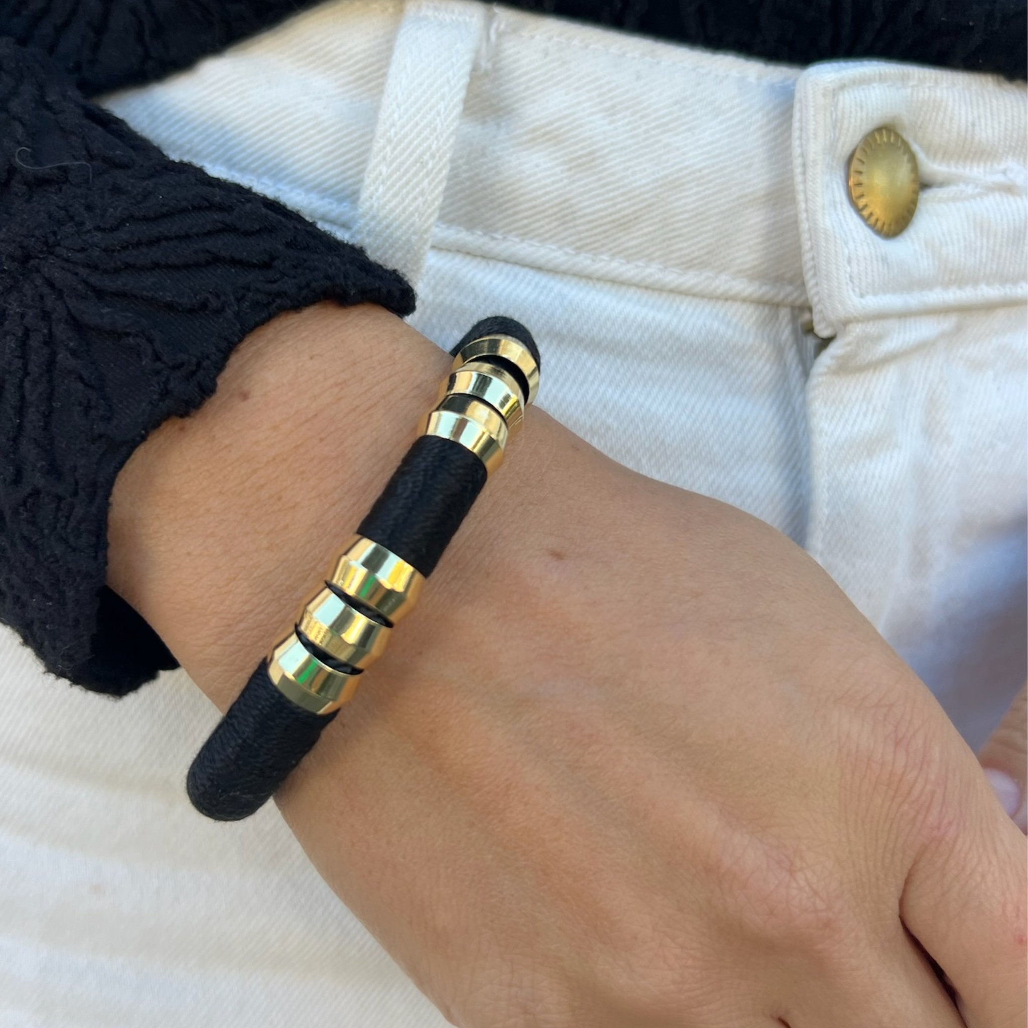 Black Classic Bracelet-on model