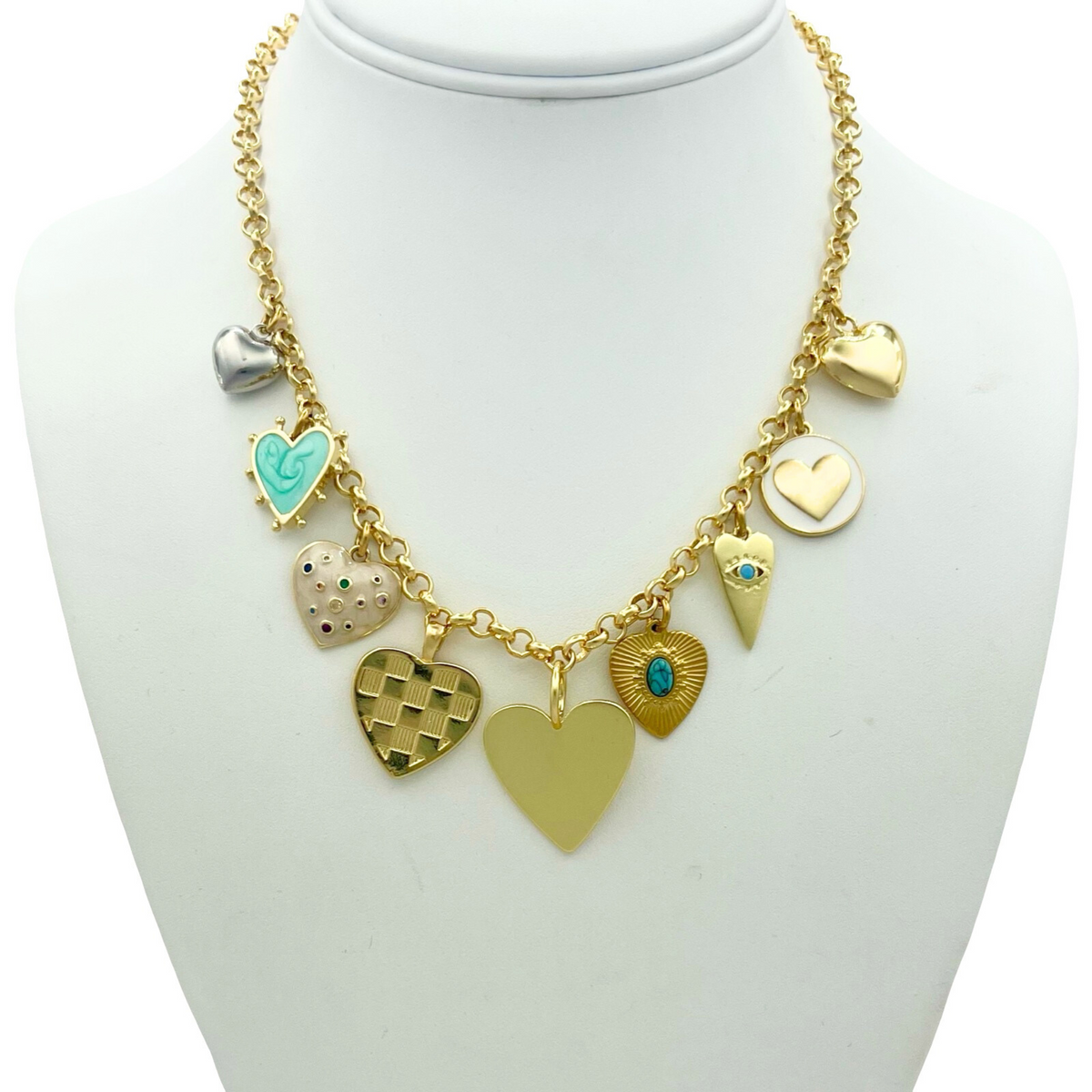 Full Hearts Charm Necklace – HOLST + LEE