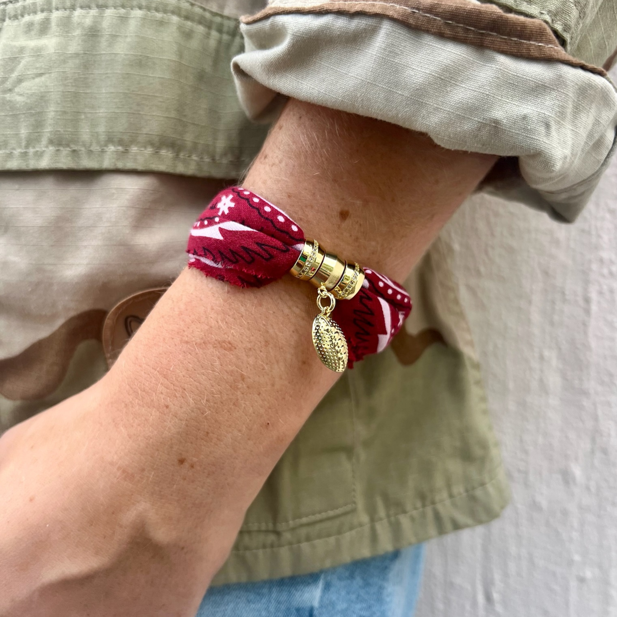 Gameday Bandana Bracelet - on model