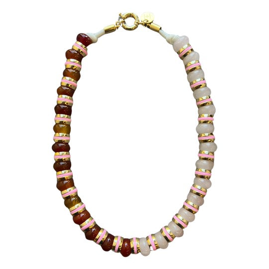 Semi-Precious Necklace Agate &amp; Opalite
