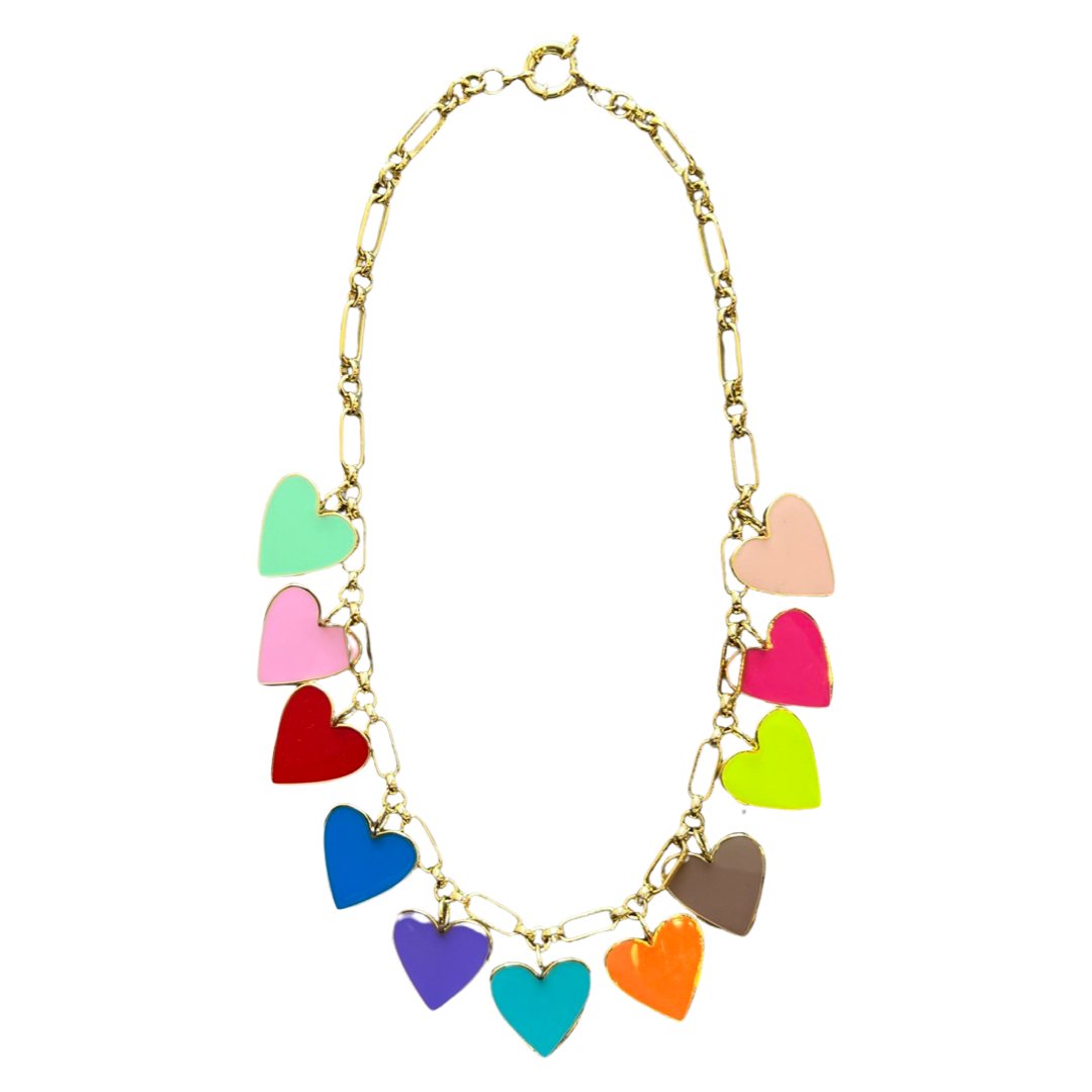 Hearts on Fire Necklace Multi