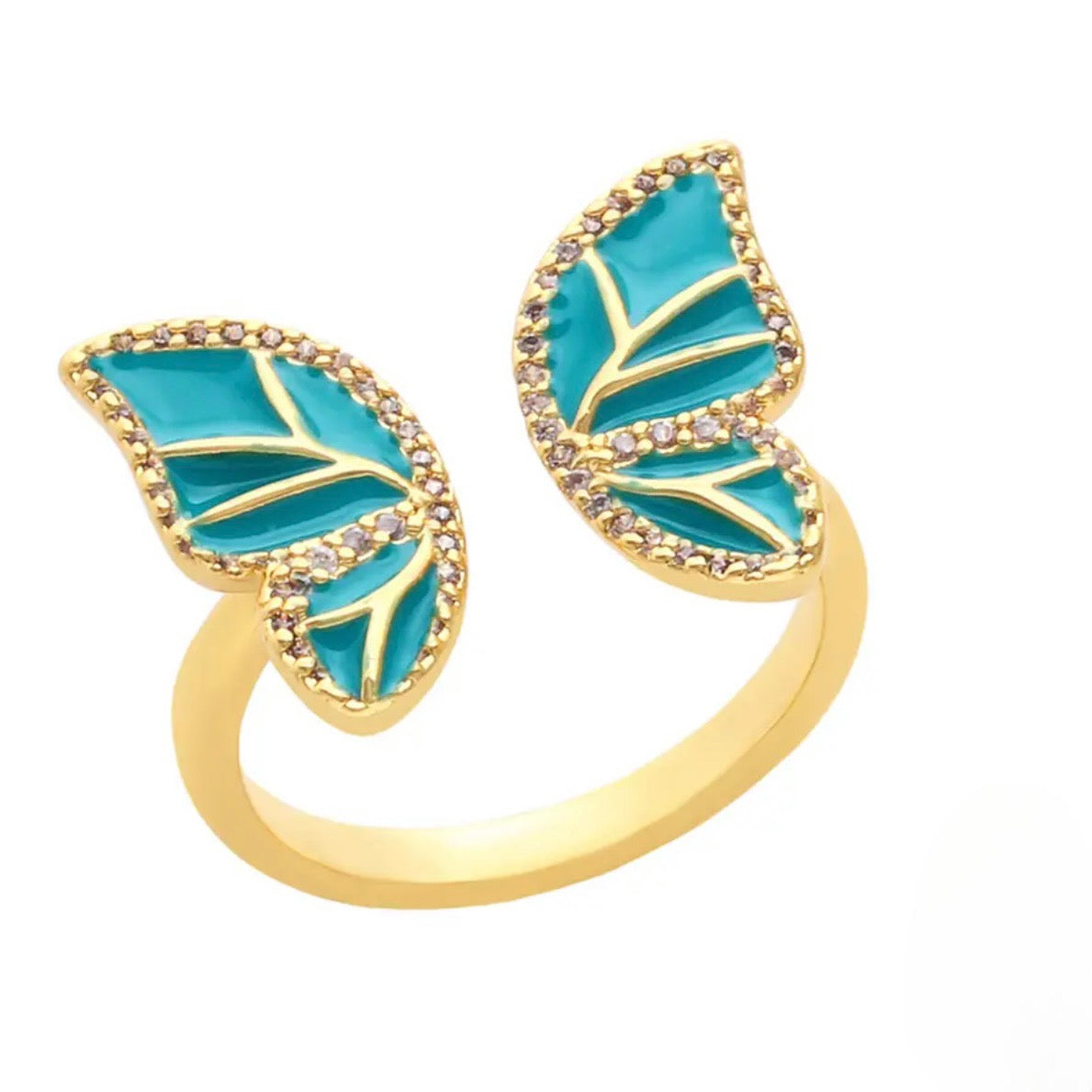 Butterfly Ring Turquoise