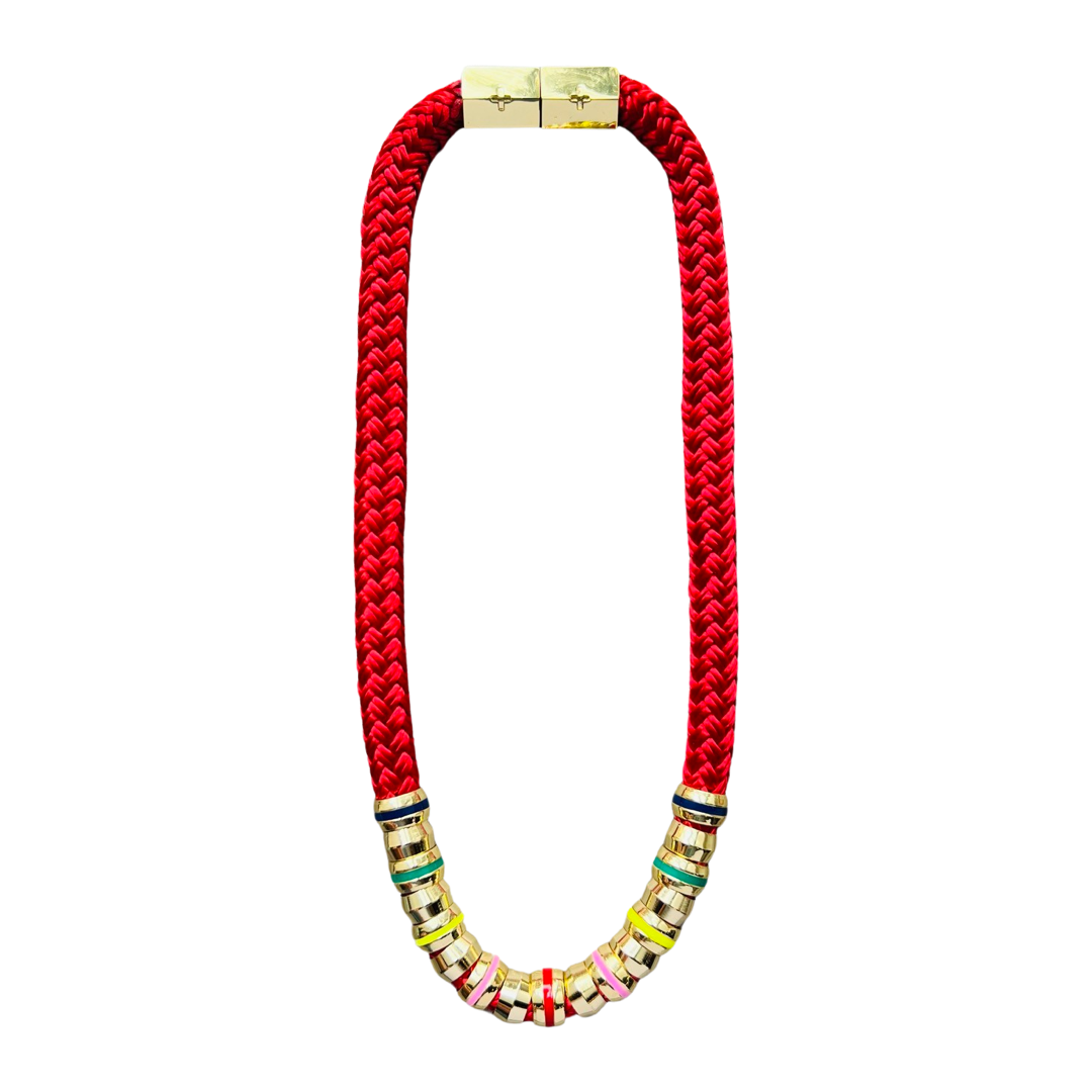 Skinny Classic Red Necklace