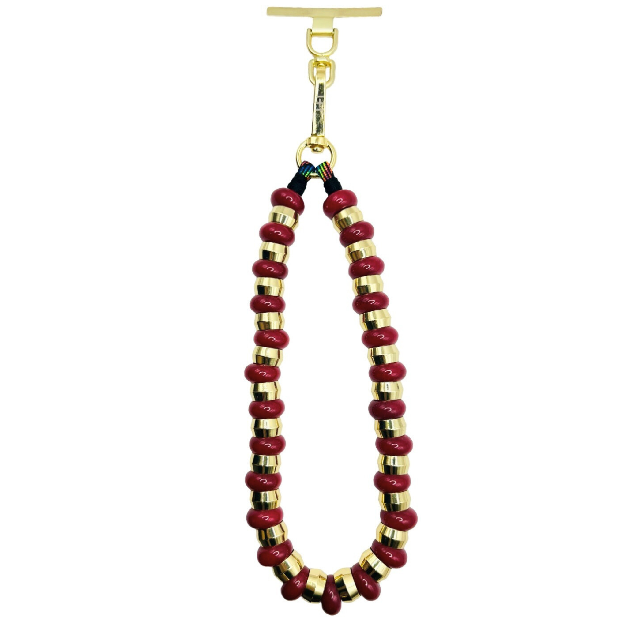 Red Agate Phone Wristlet