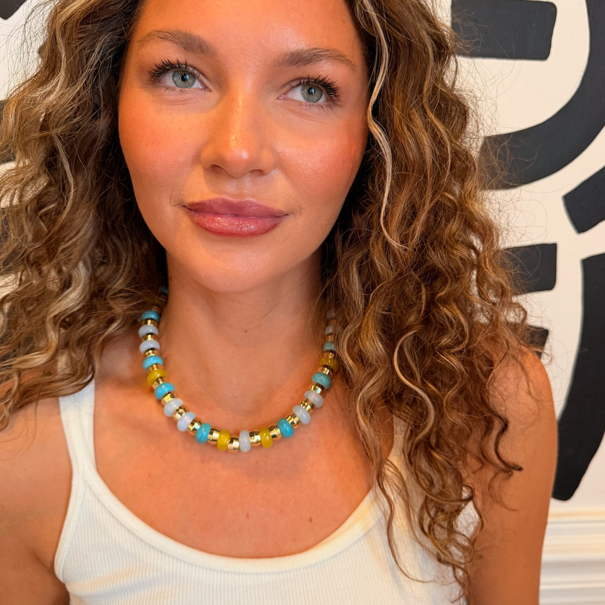 Semi-PreciousNecklace-Lemonchello-onmodel