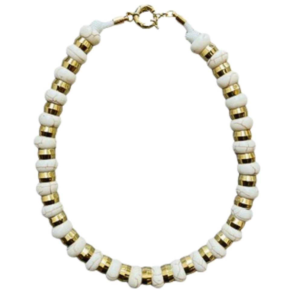 Semi Precious Howlite Necklace