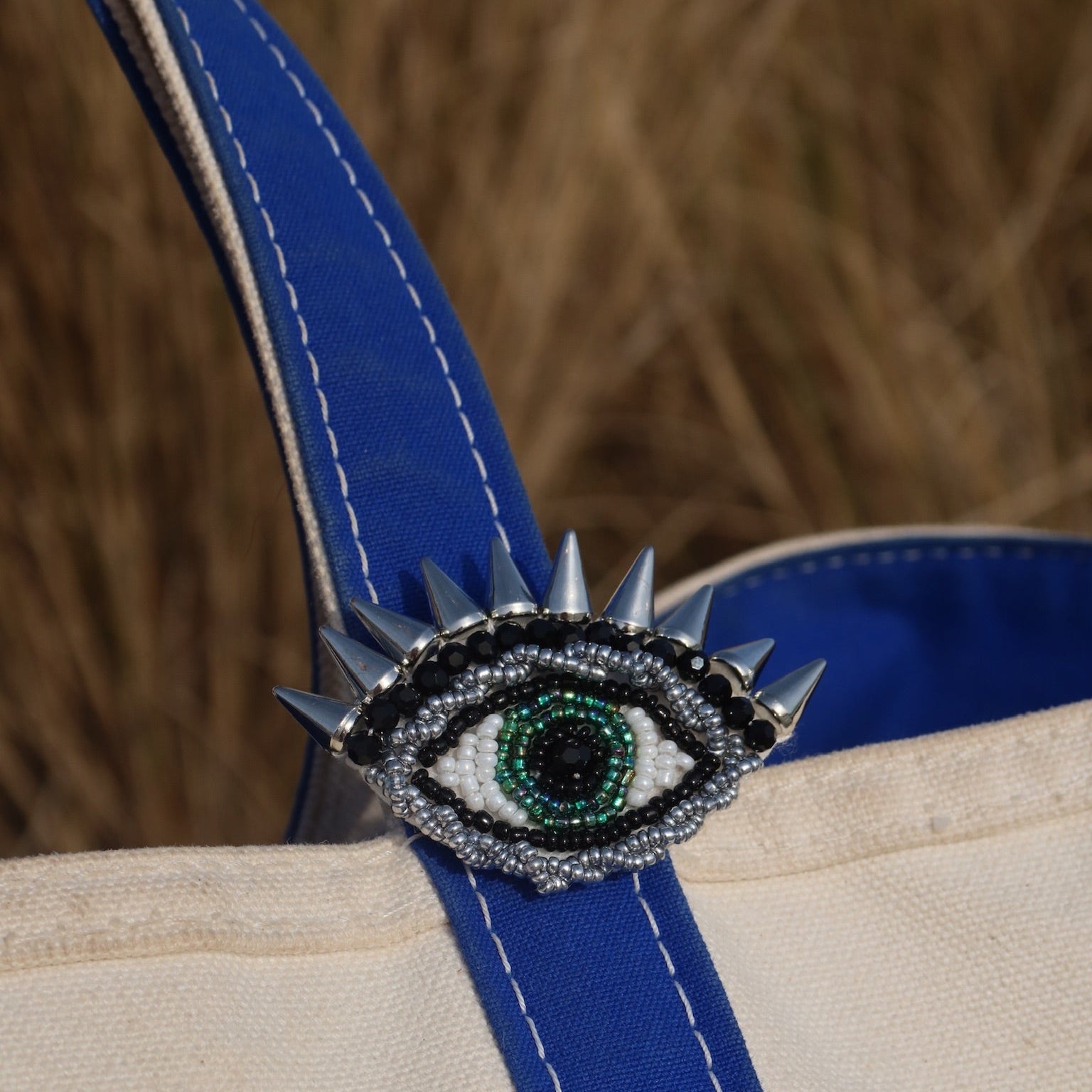 Silver Evil Eye Brooch