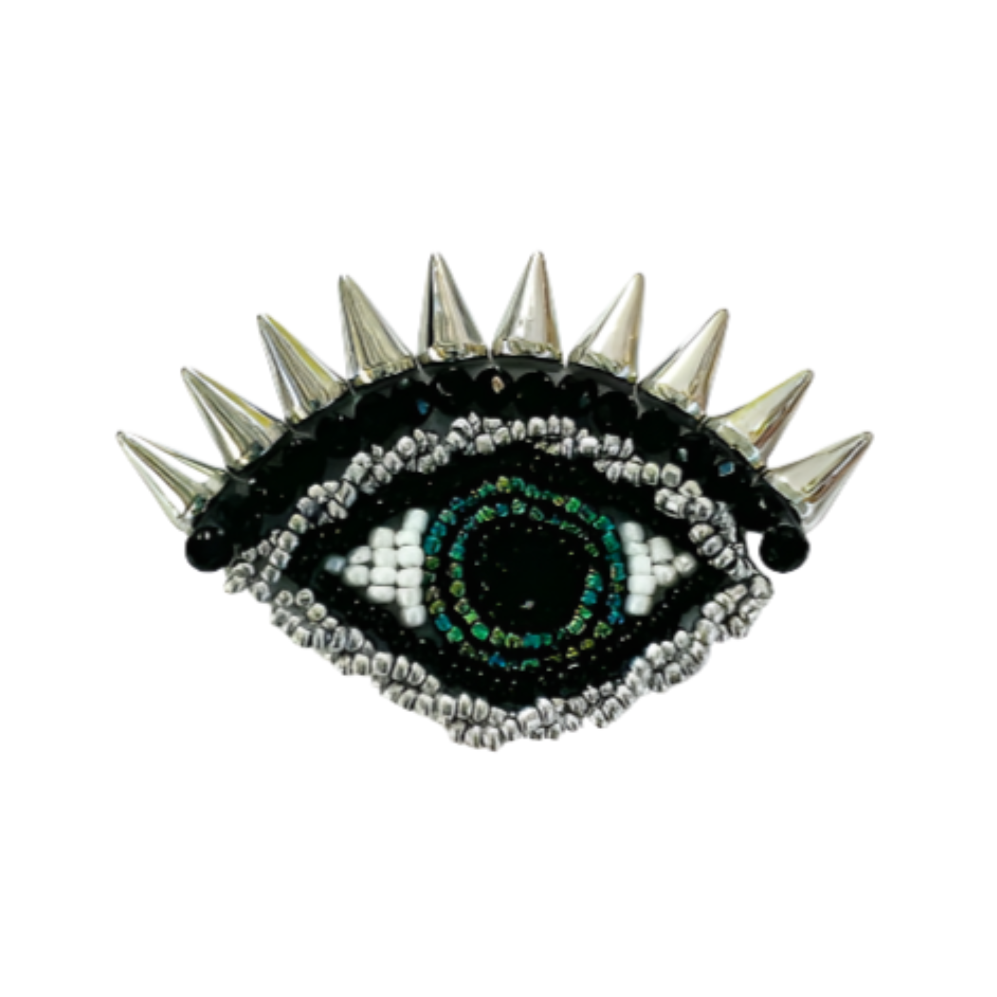 Silver Eye Brooch