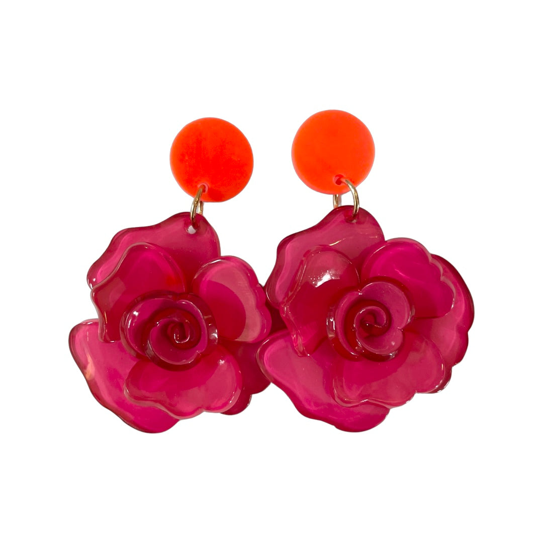 Flower Power Earrings Hot Pink – HOLST LEE