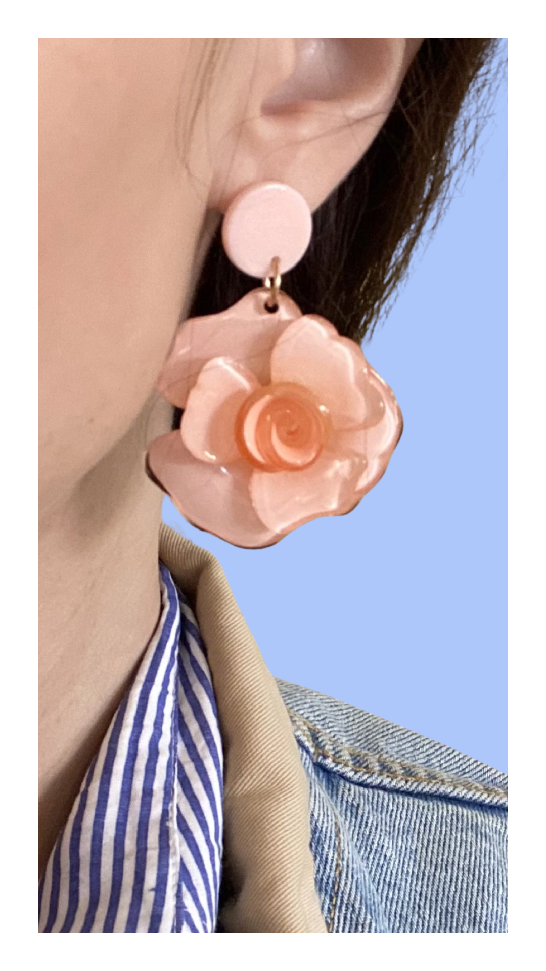 Flower Power Earrings Peach