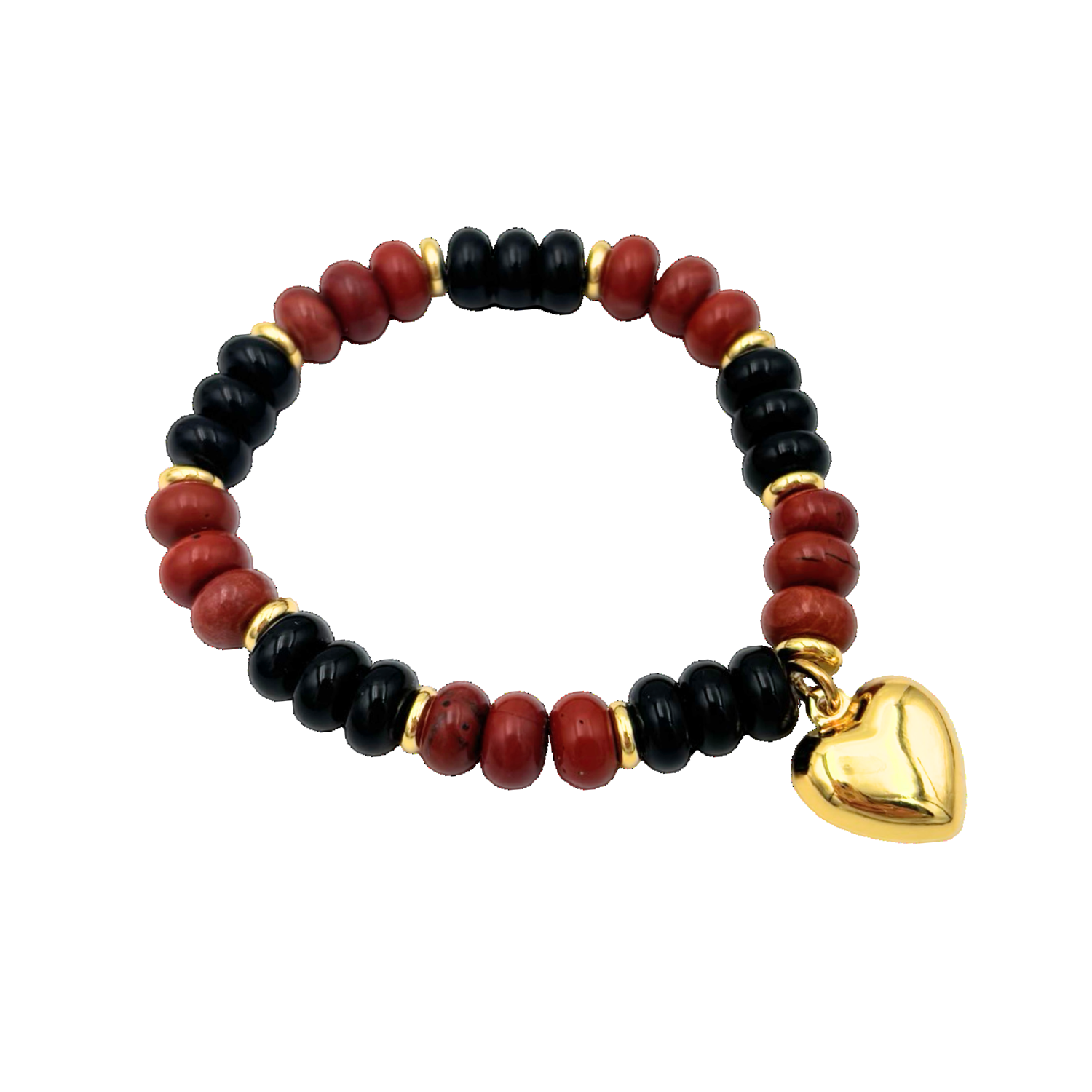 Gem Bracelets with Heart