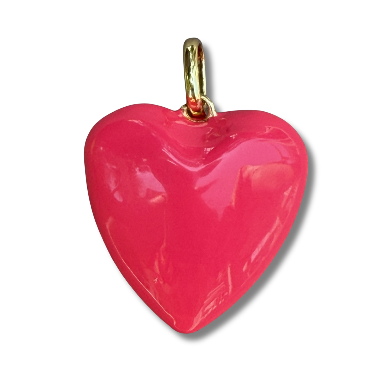 Puffy Heart Pendant Necklace