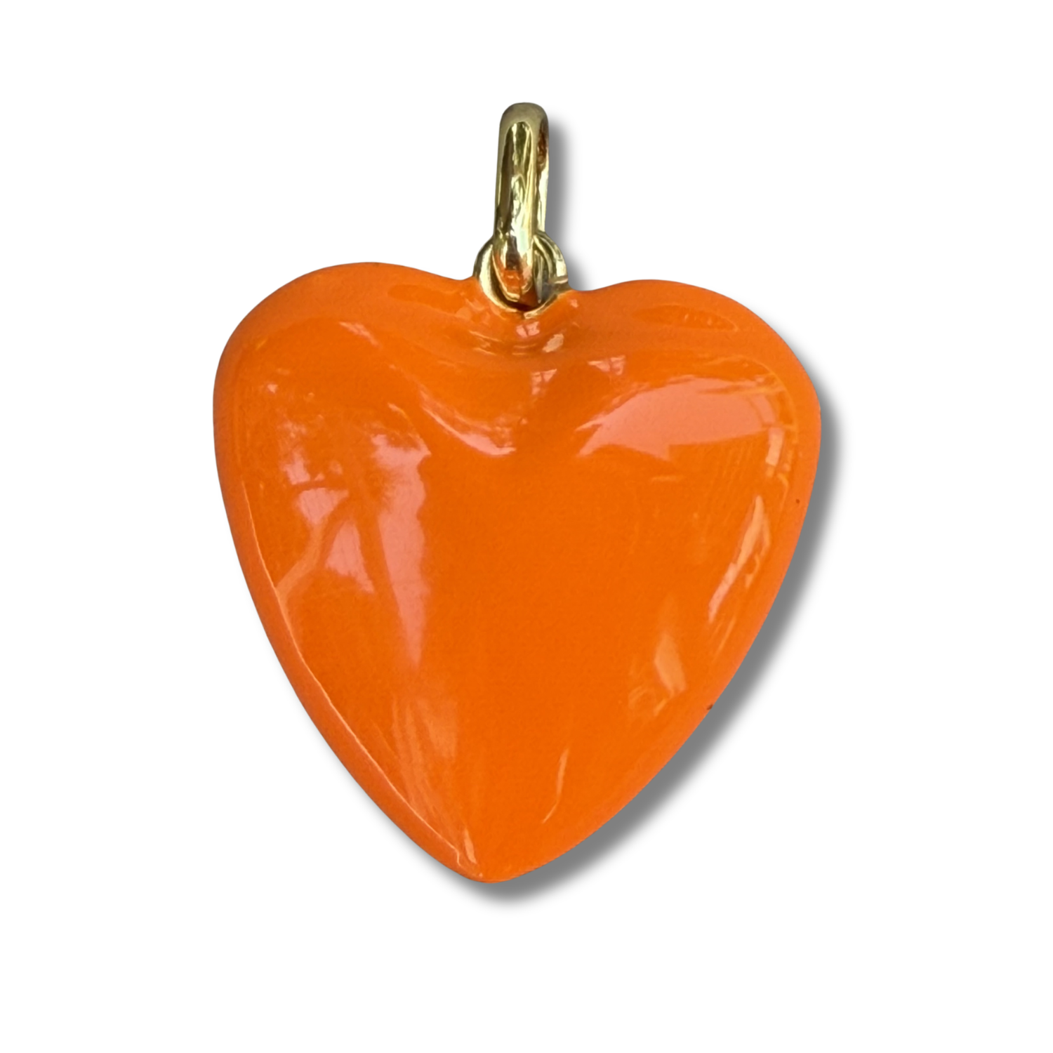Puffy Heart Pendant Necklace