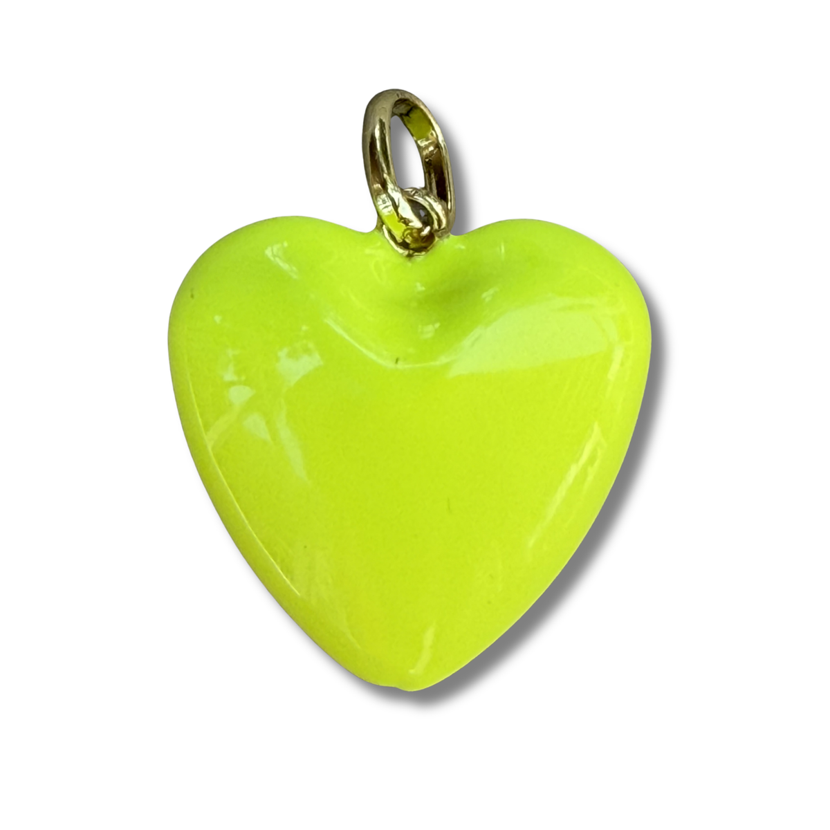 Puffy Heart Pendant Necklace