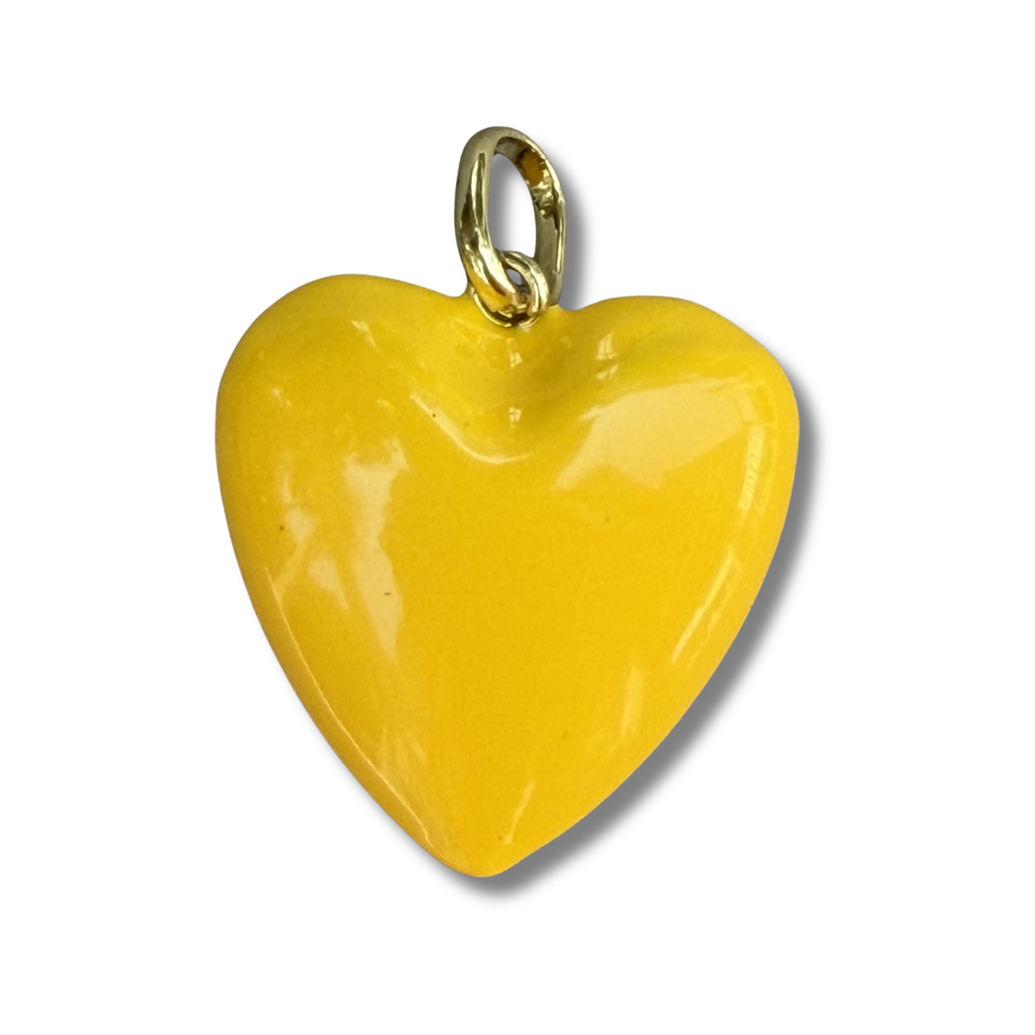 Puffy Heart Pendant Necklace