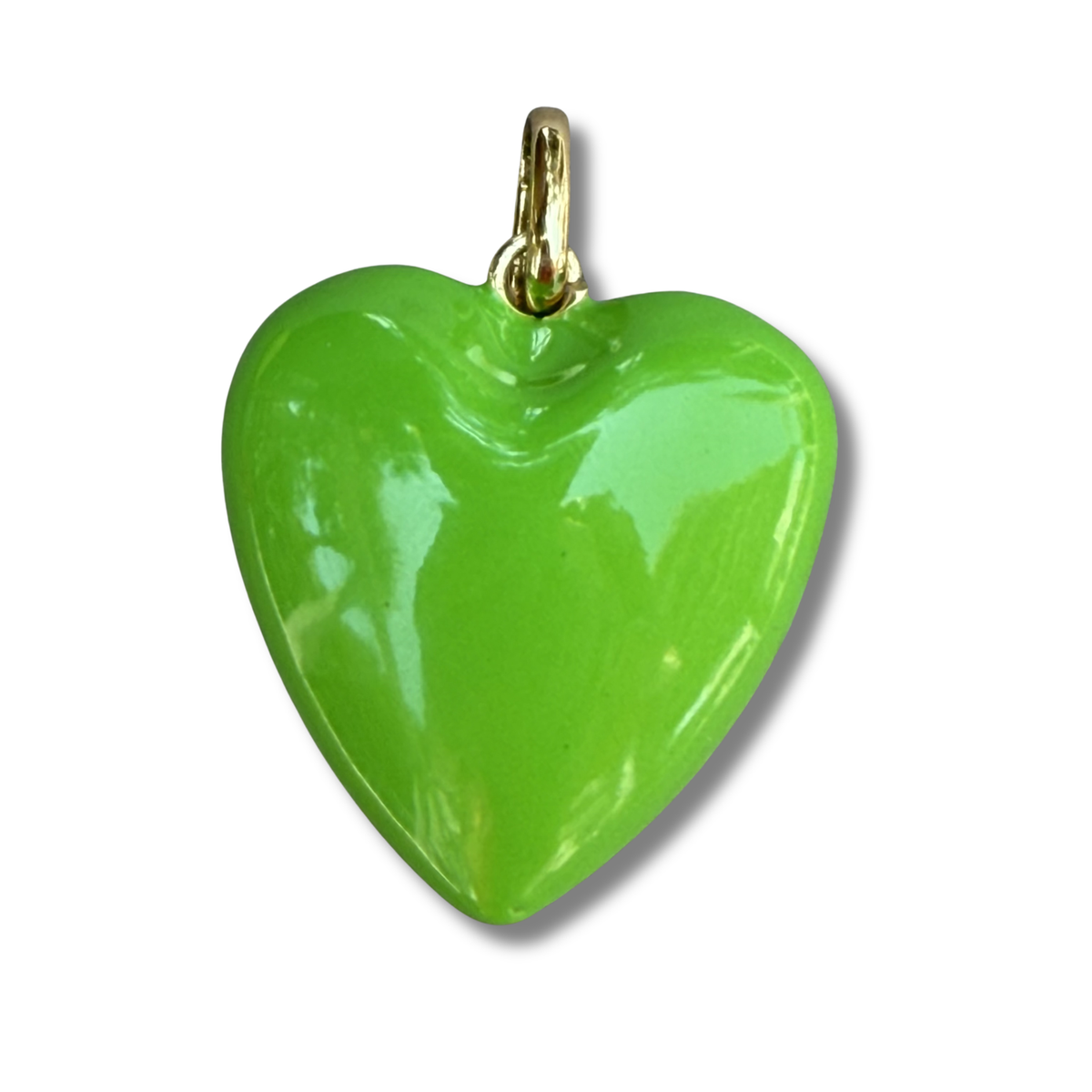 Puffy Heart Pendant Necklace