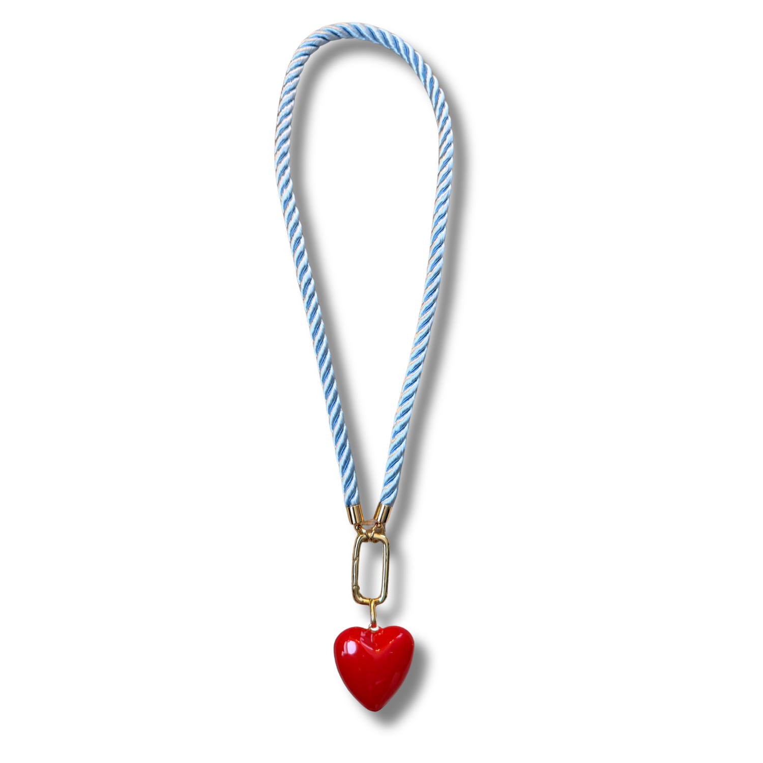 Gameday Rope Heart Necklace