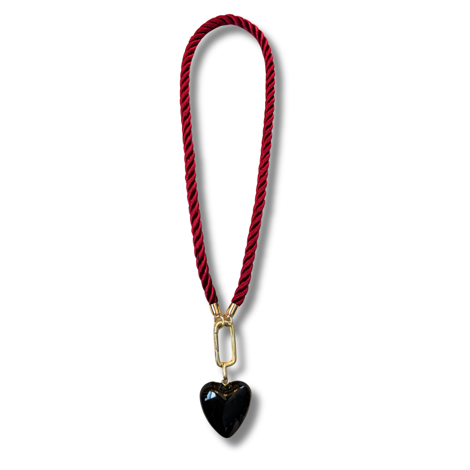 Gameday Rope Heart Necklace