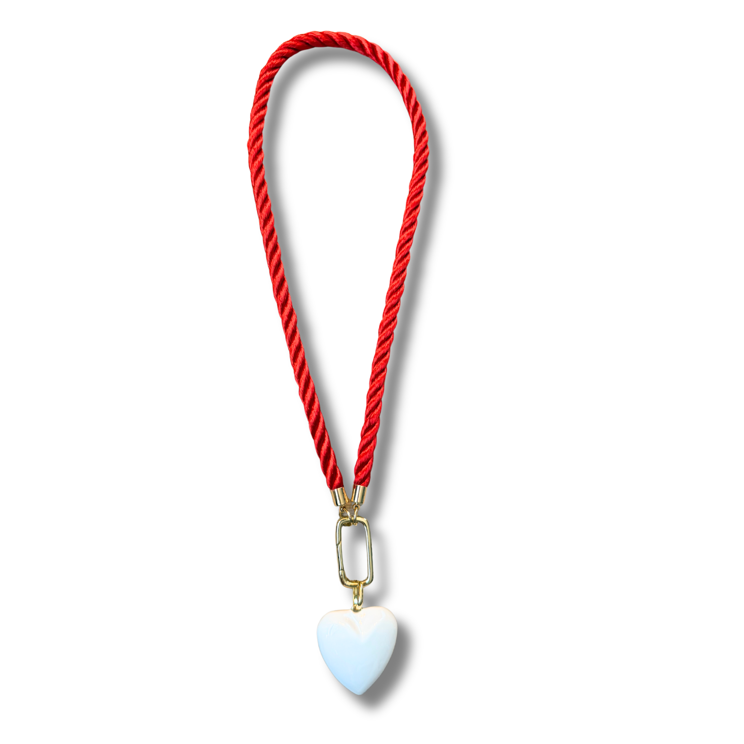 Gameday Rope Heart Necklace