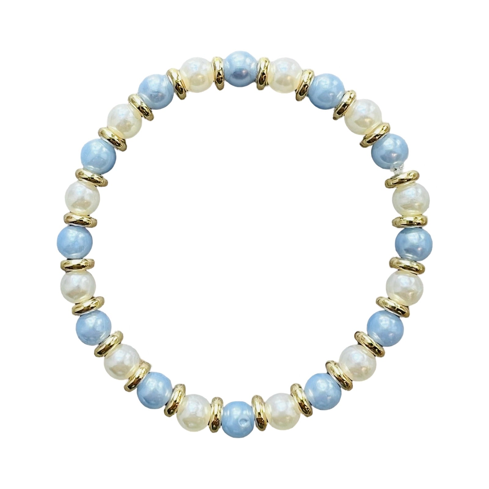 Blue and White Beads