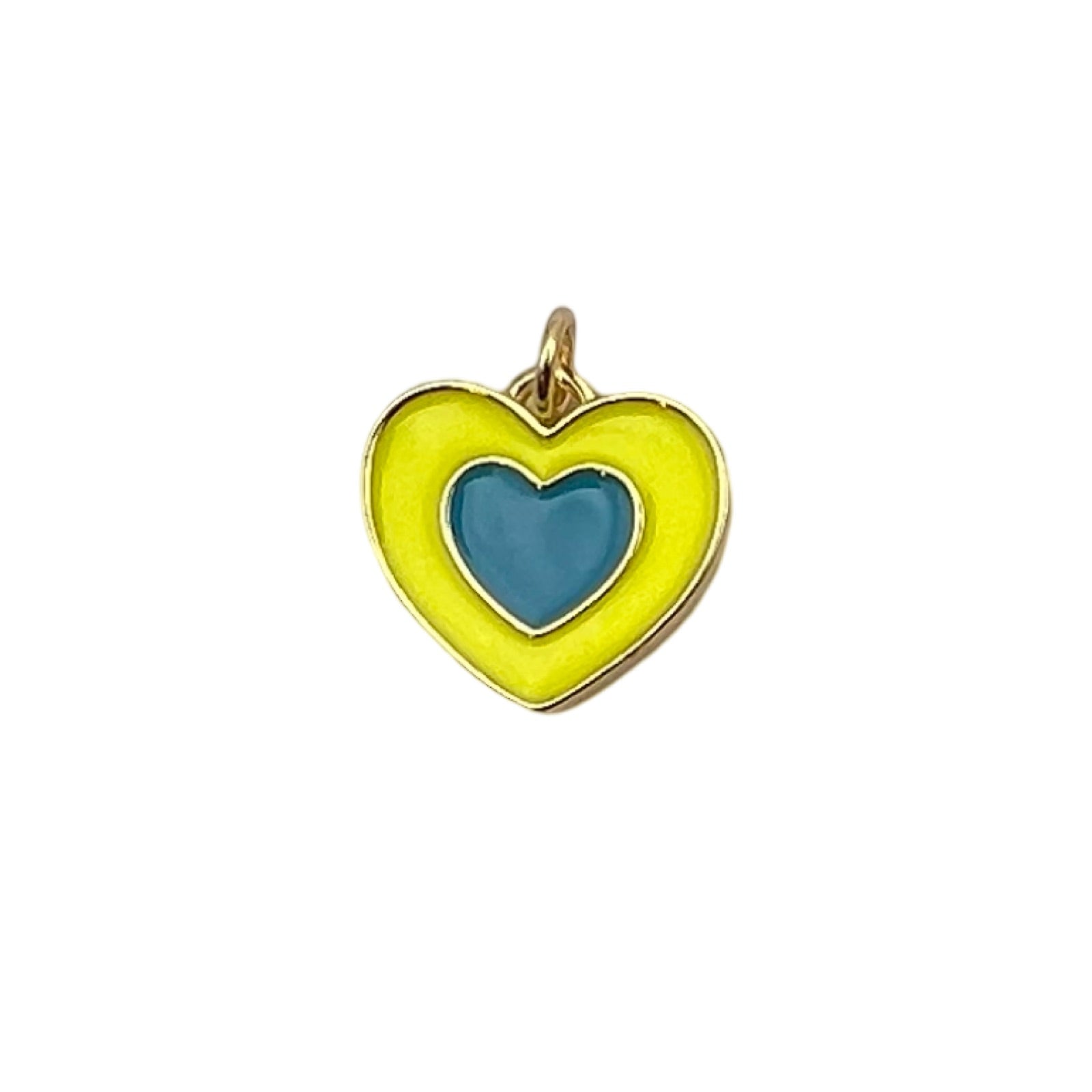 Two Tone Heart Charms