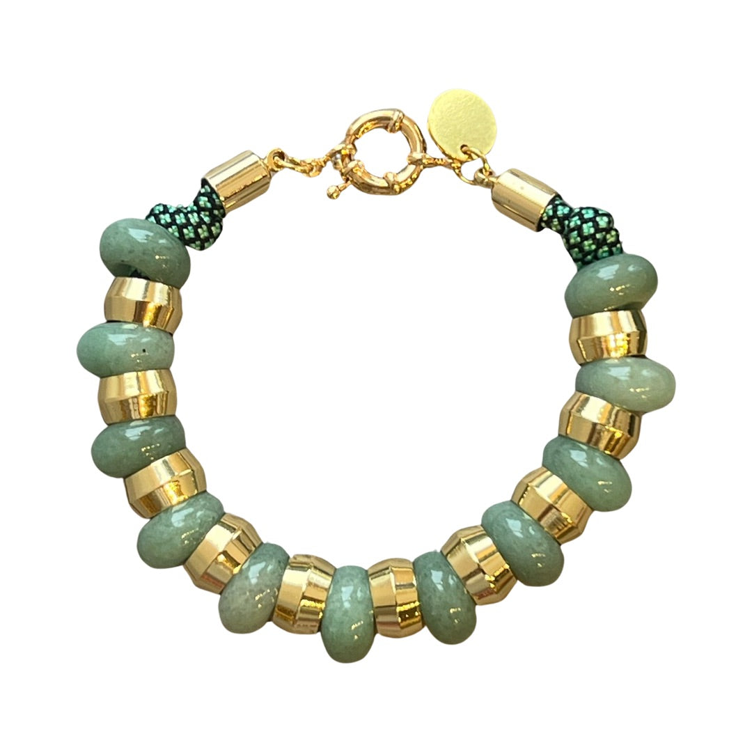 Semi-Precious Bracelet Green Aventurine