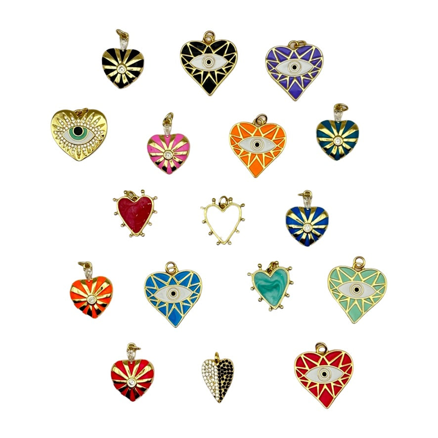 Fancy Heart Charms