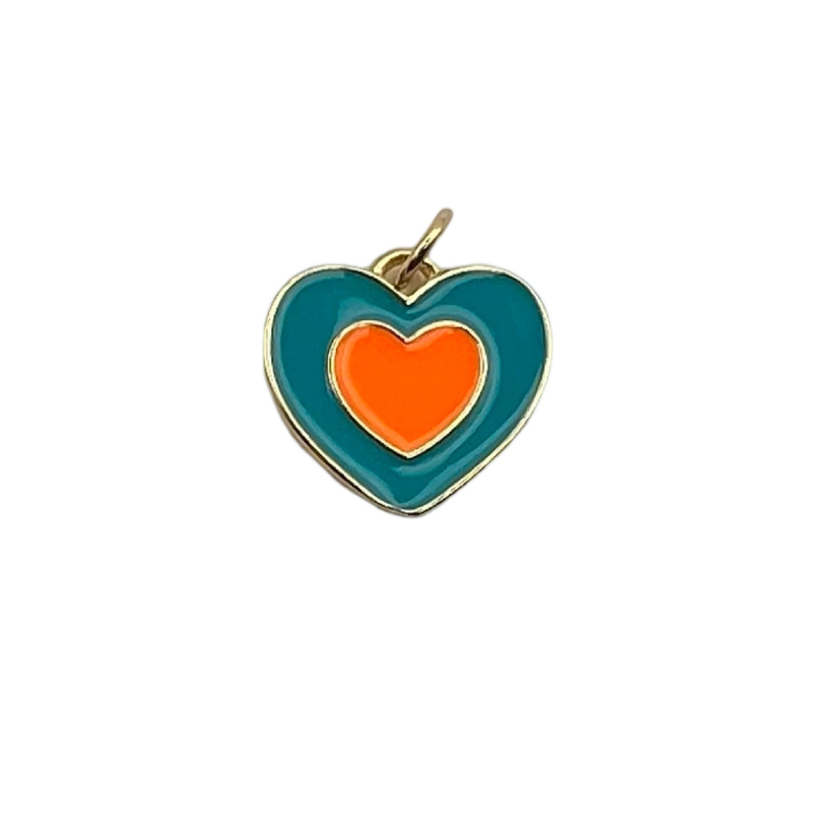 Two Tone Heart Charms