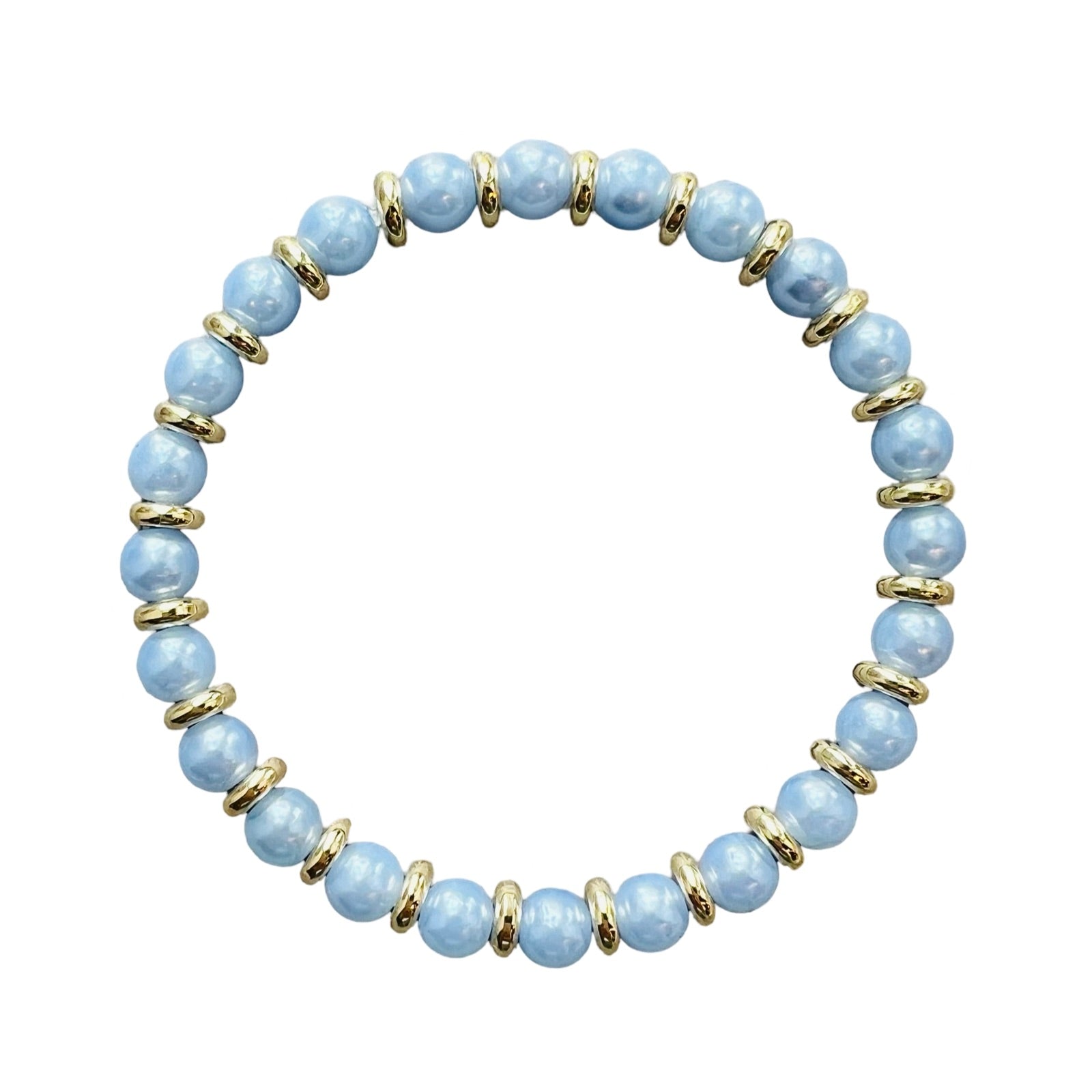 Blue and White Beads