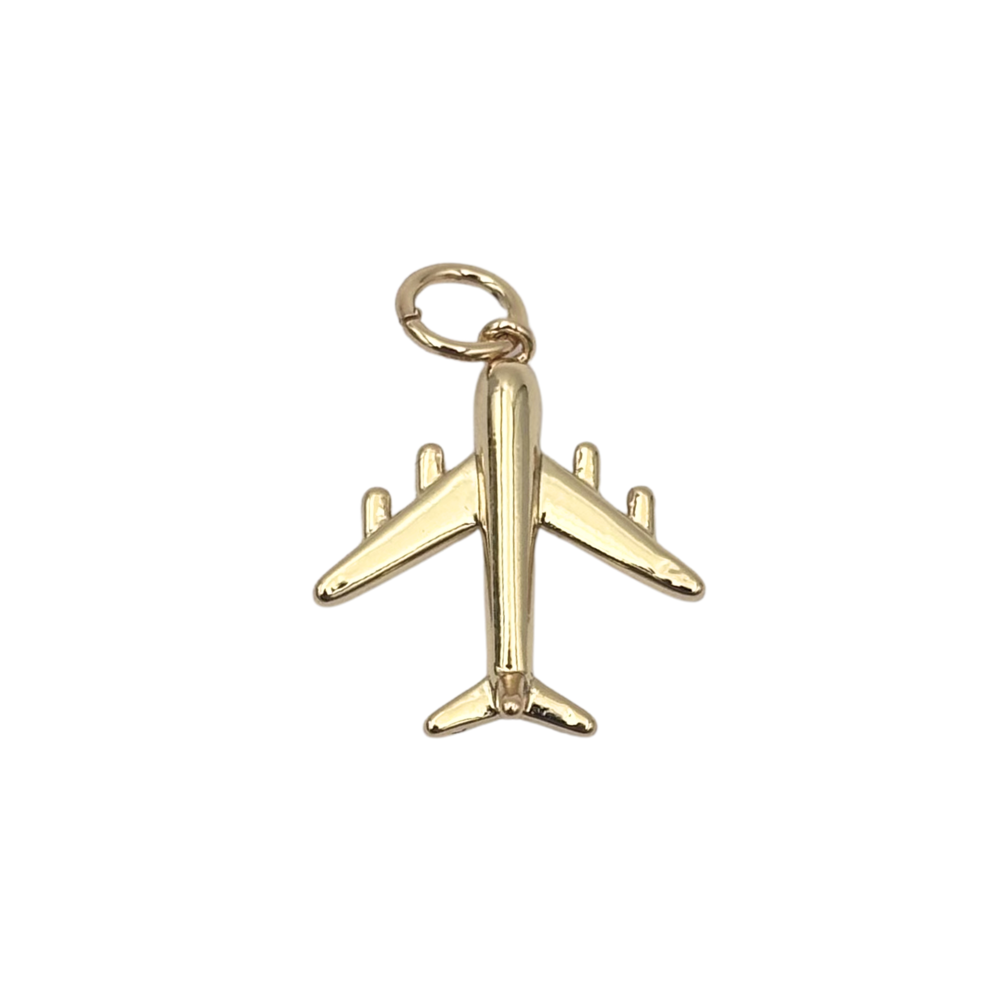 Tiny gold airplane charm by HOLST+LEE