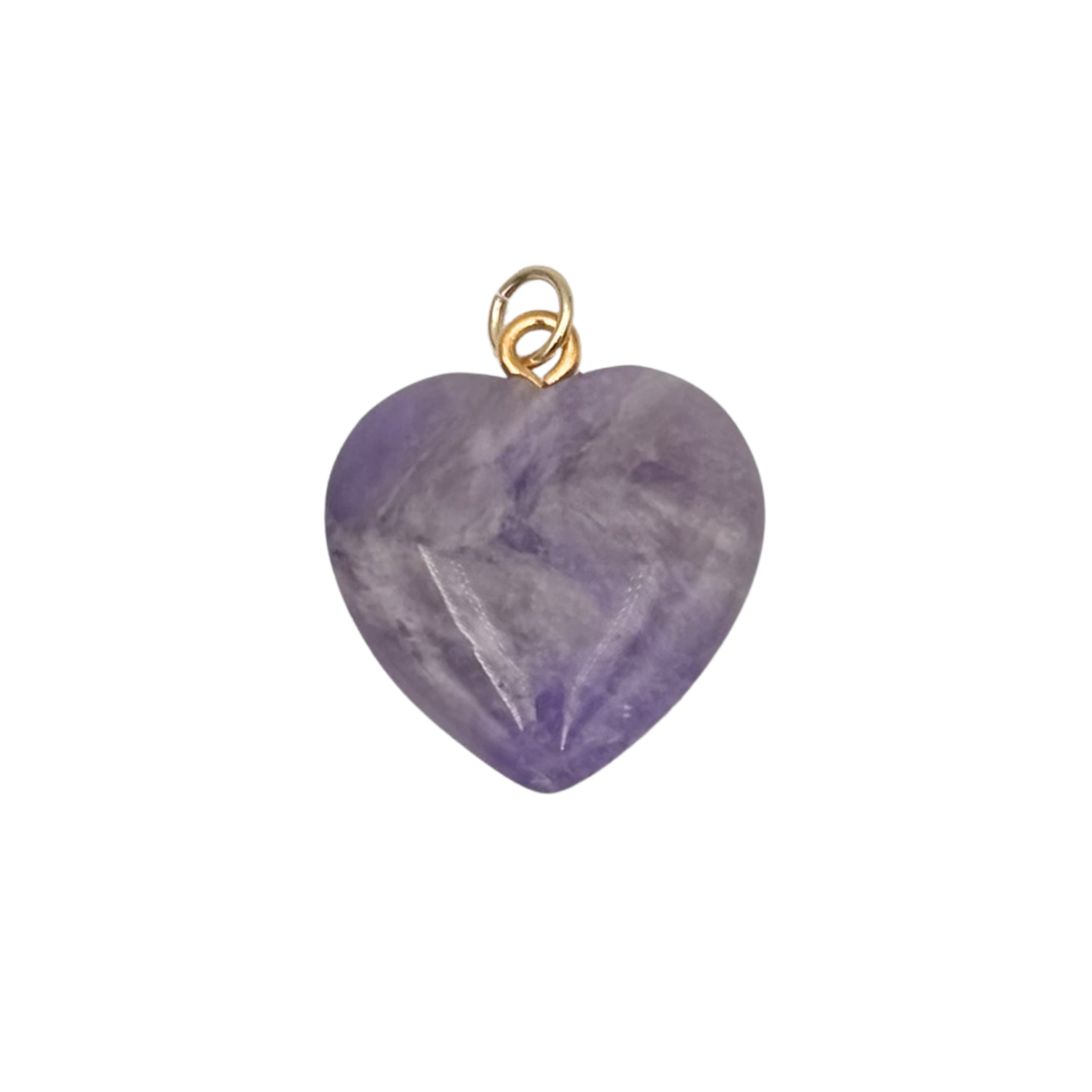 Amethyst semi-precious heart charm by HOLST+LEE
