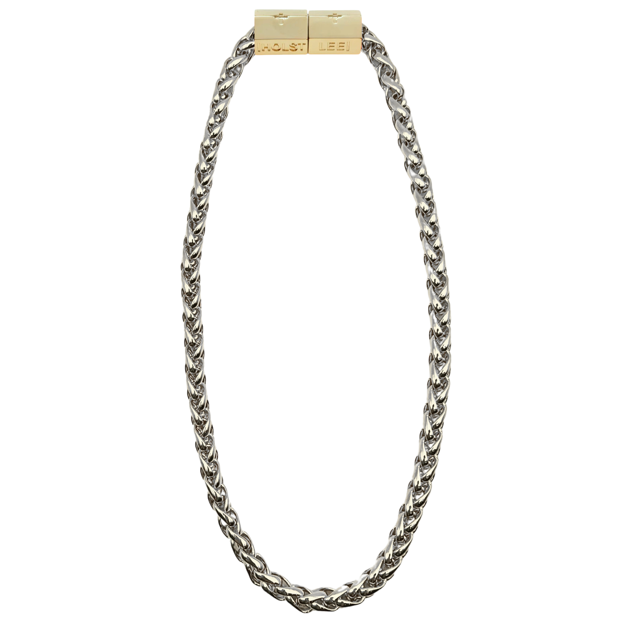AnchorNecklace-Twotone, signature magnetic clasp