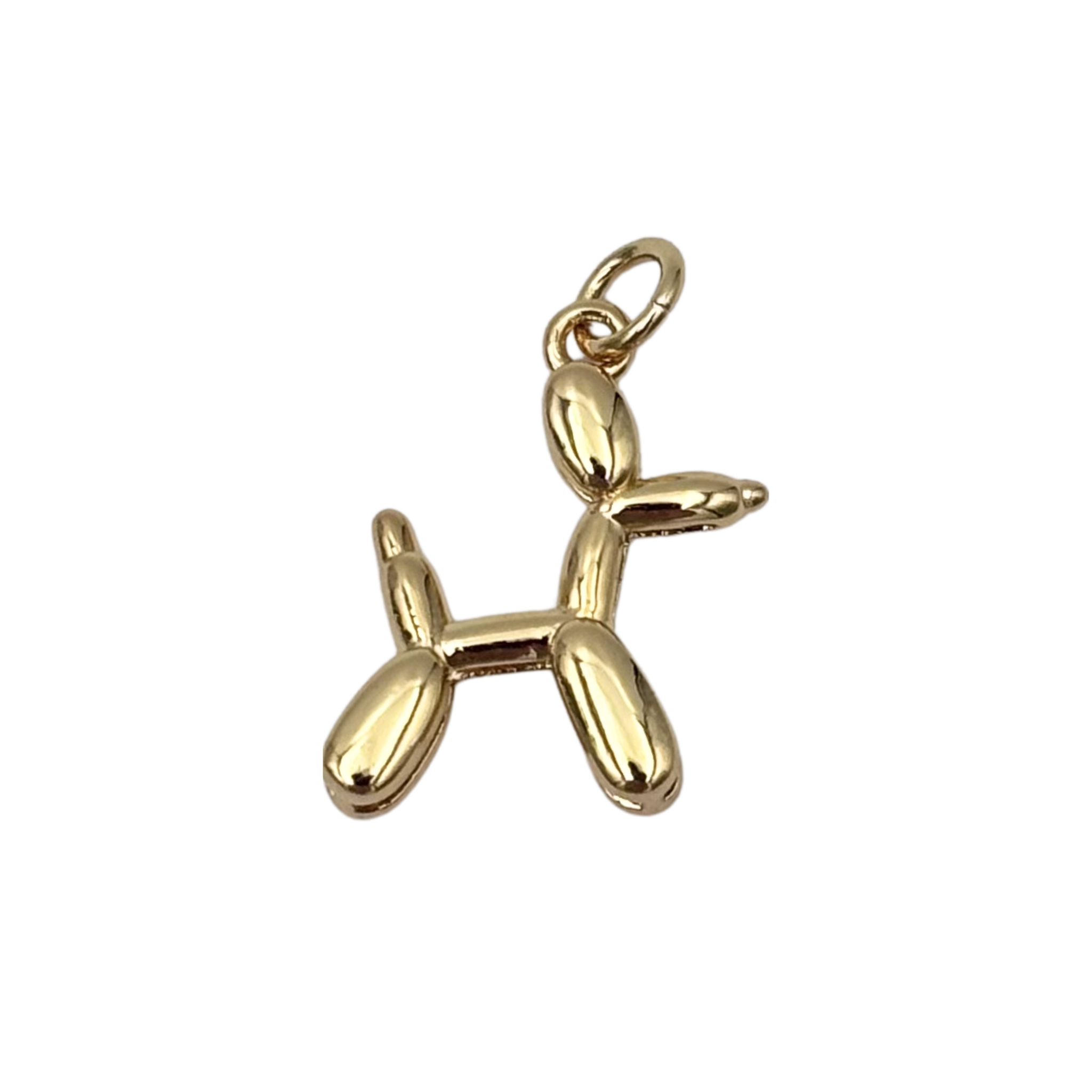 Gold balloon dog charm with by HOLST+LEE