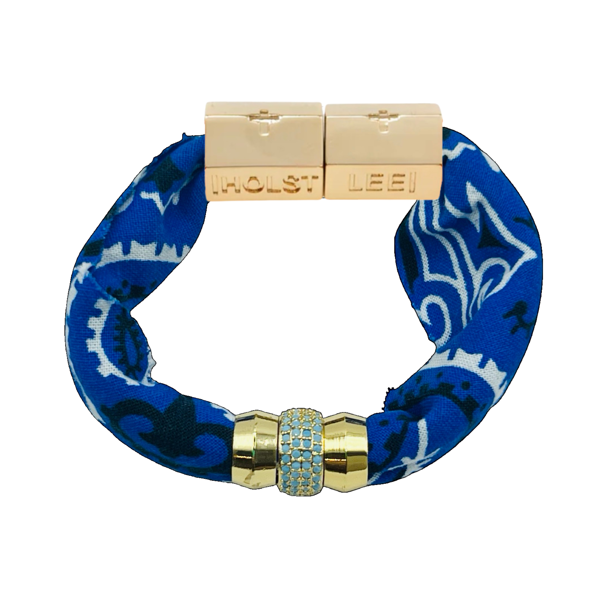 Bandana Bracelet - Blue Signature Magnetic Clasp