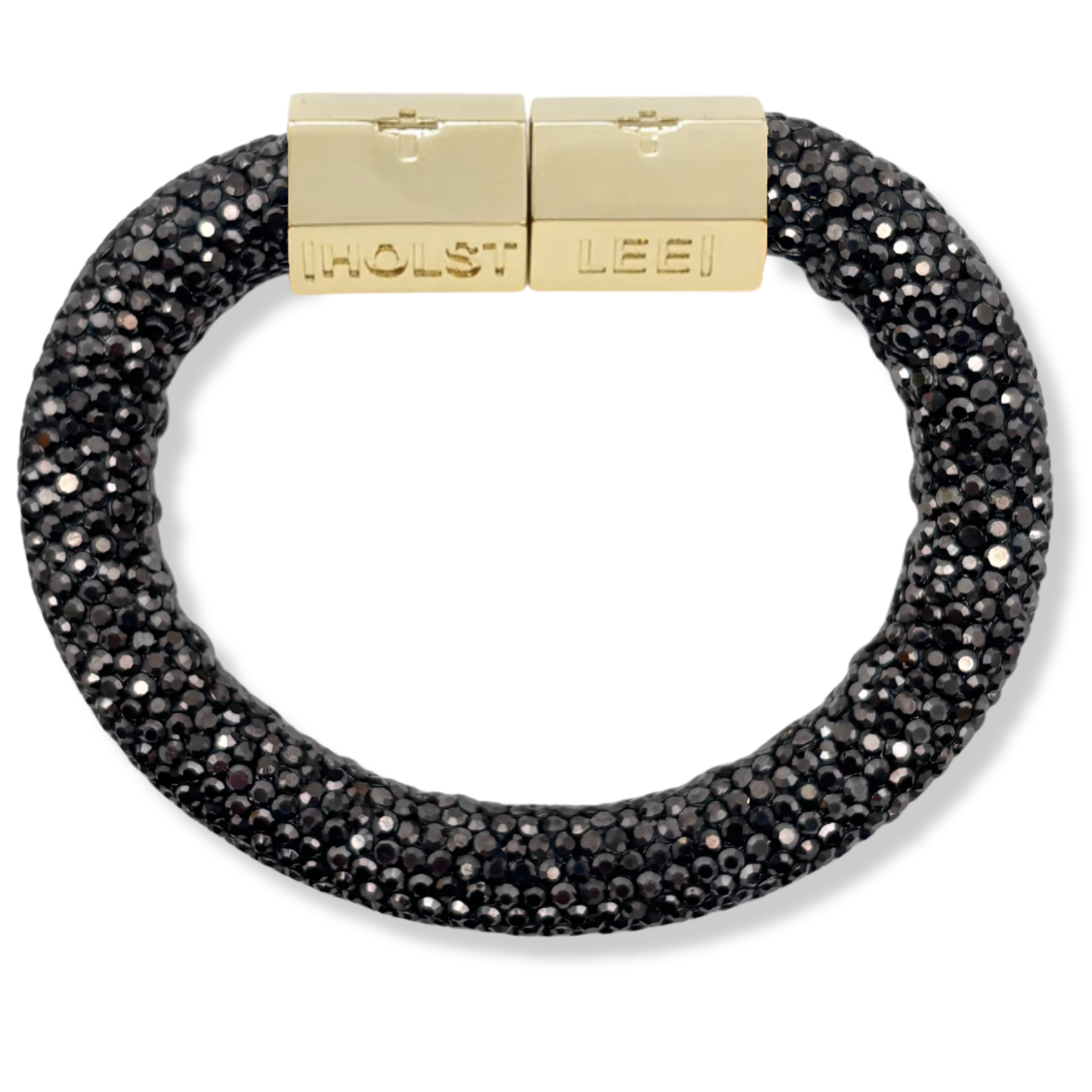 BlackSparkleBracelet-signaturemagneticclasp
