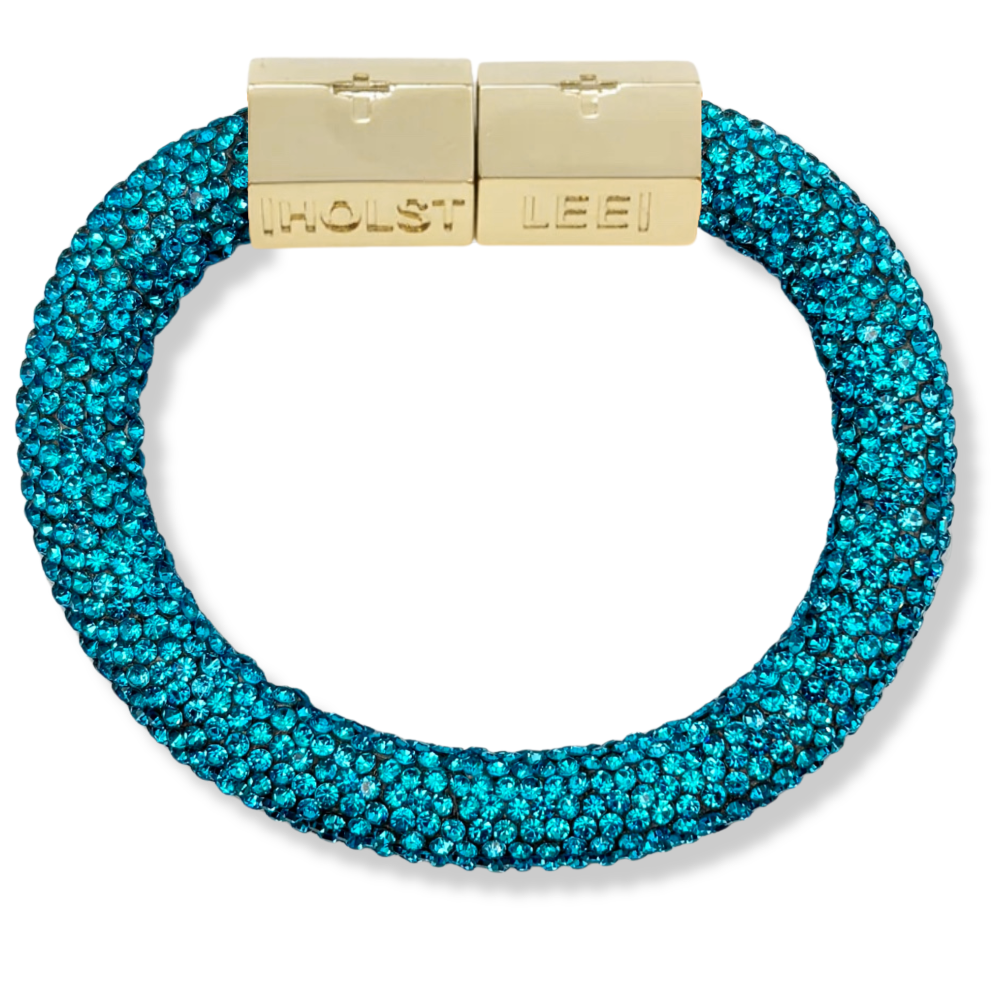 Blue Sparkle Bracelet-signature magnetic clasp