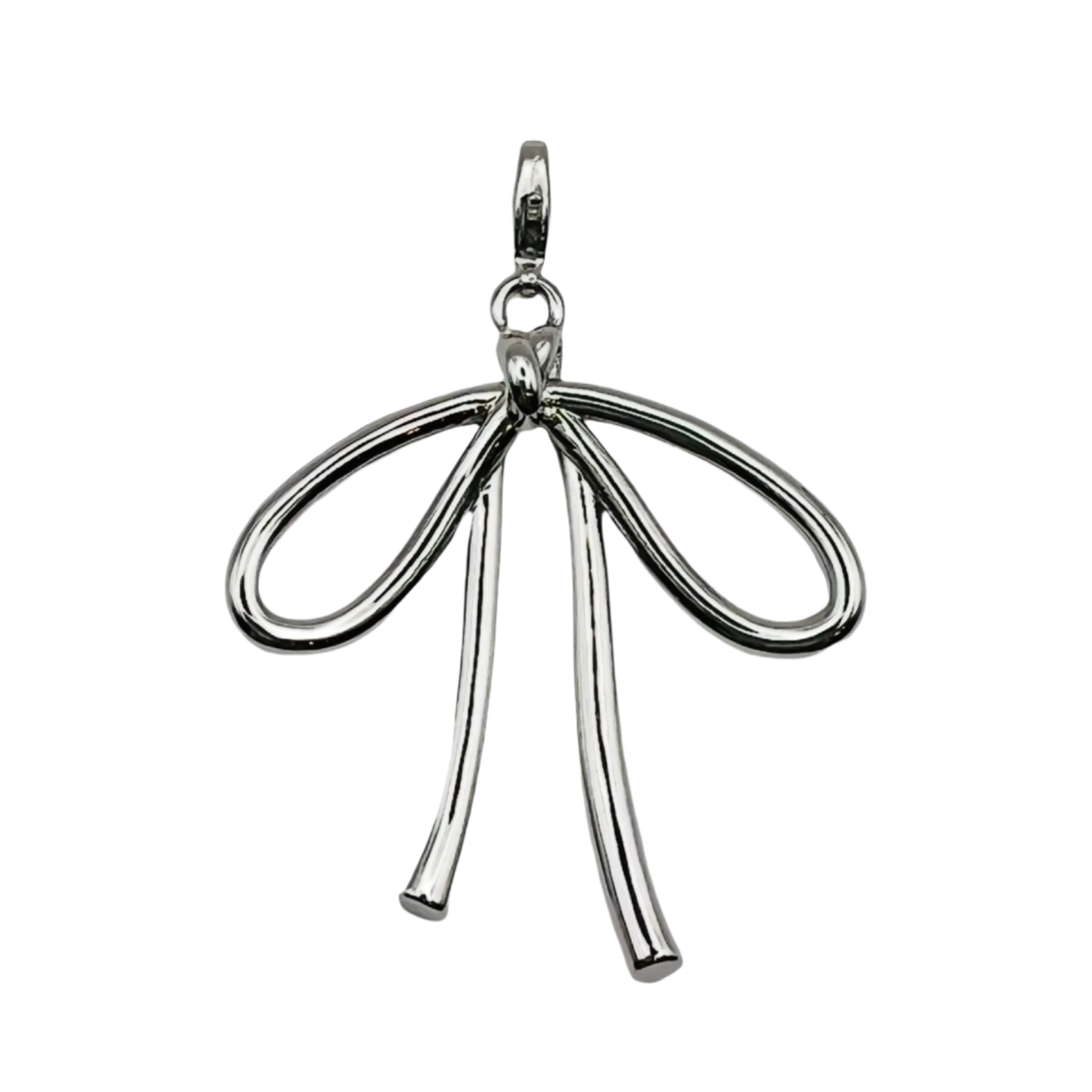 Charm Silver Bow 