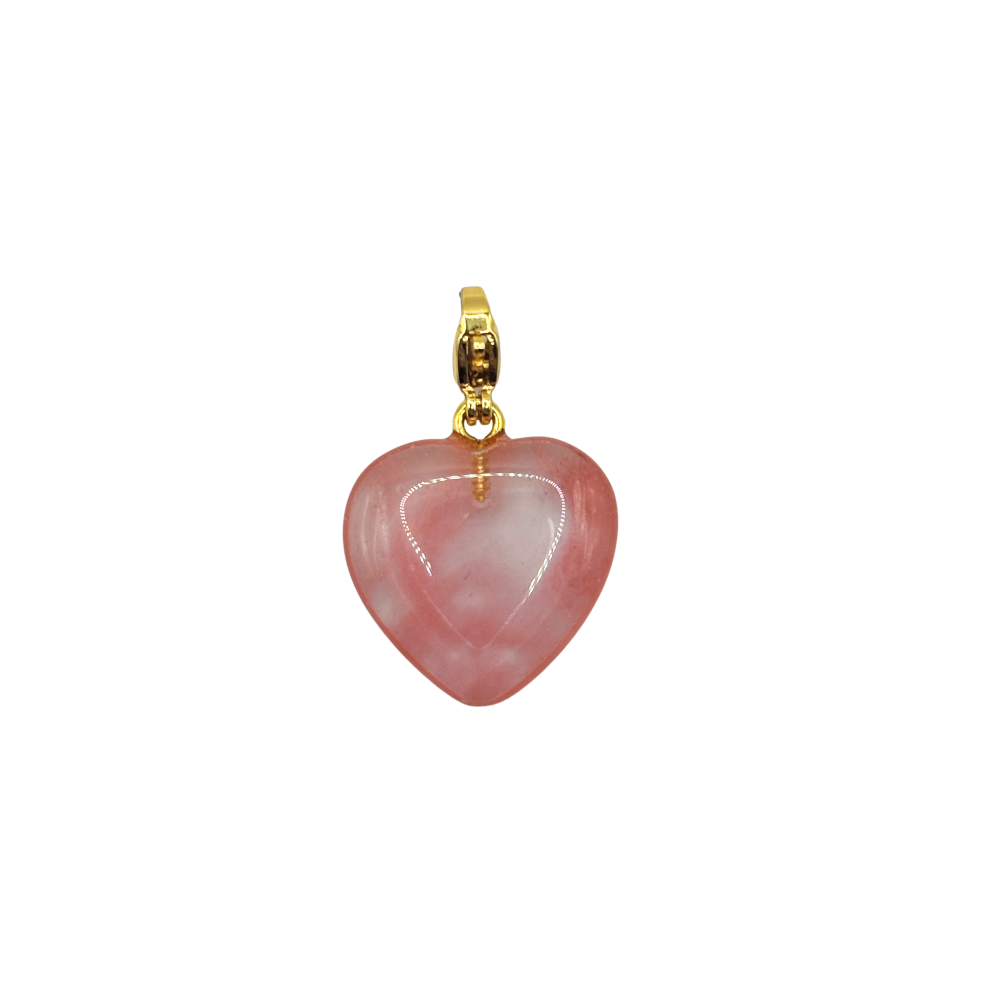 Semi-Precious Heart Charms