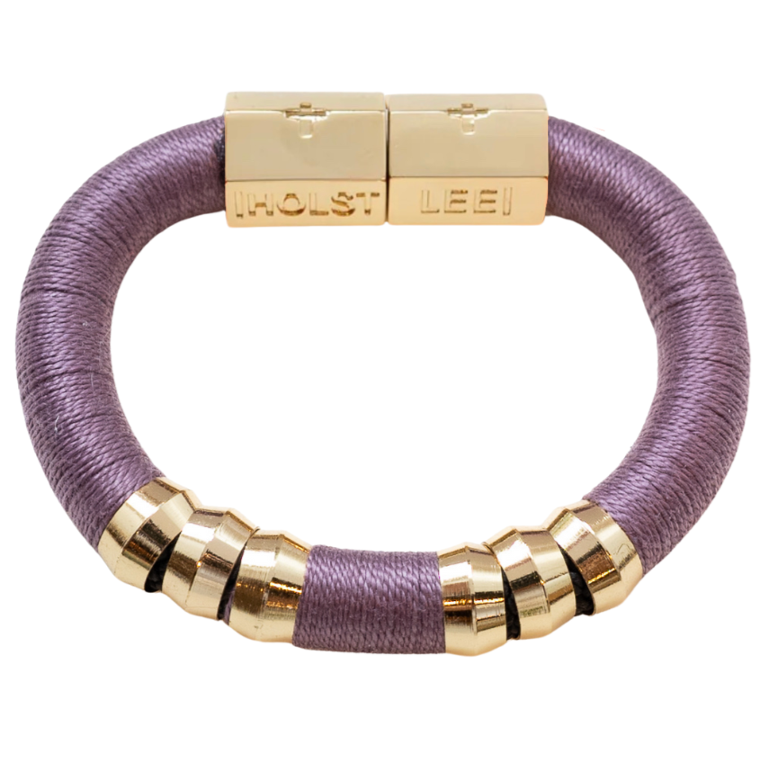 Classic Bracelet Eggplant Signature Magnetic Clasp