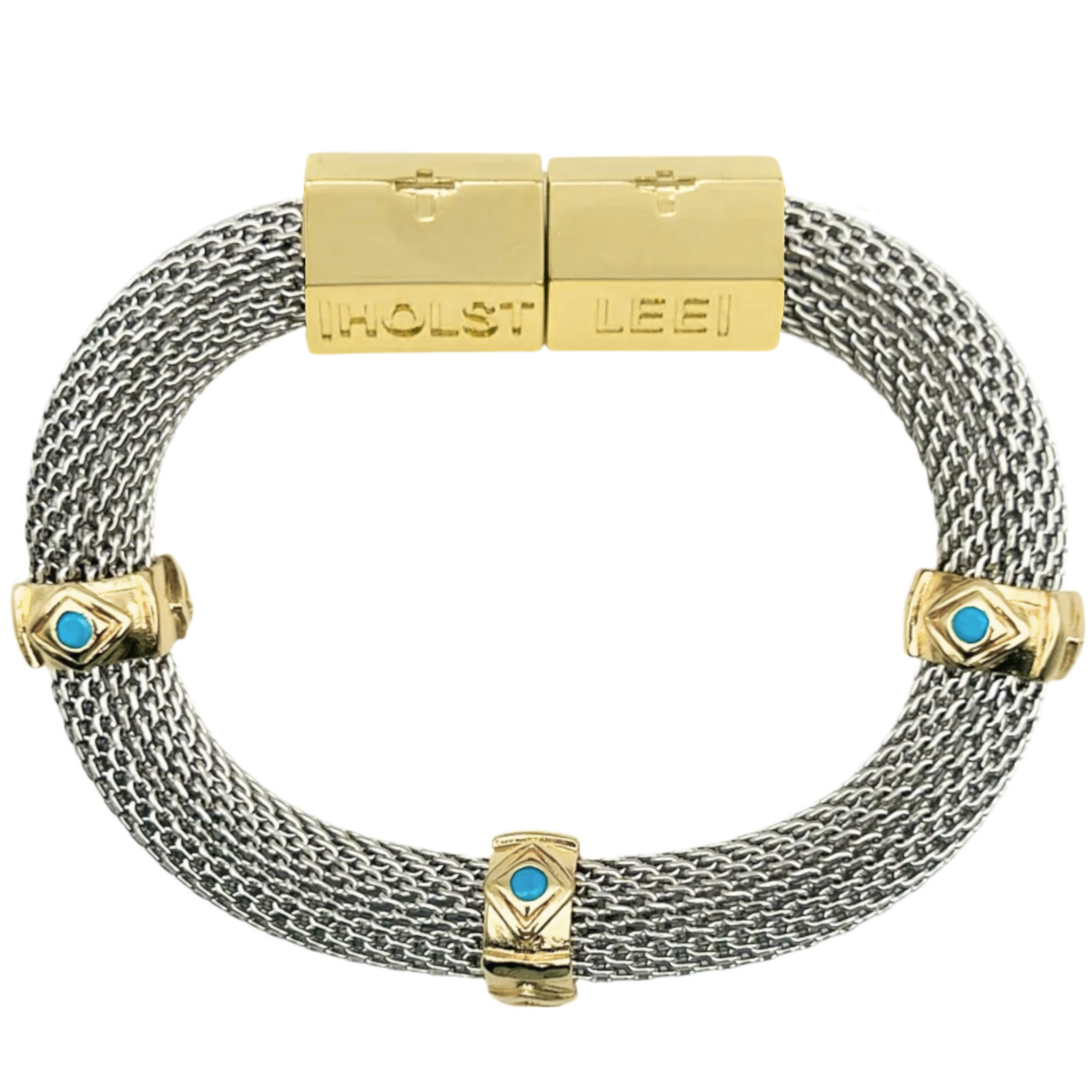 Classic Mesh Two Tone with Turquoise Evil Eye
