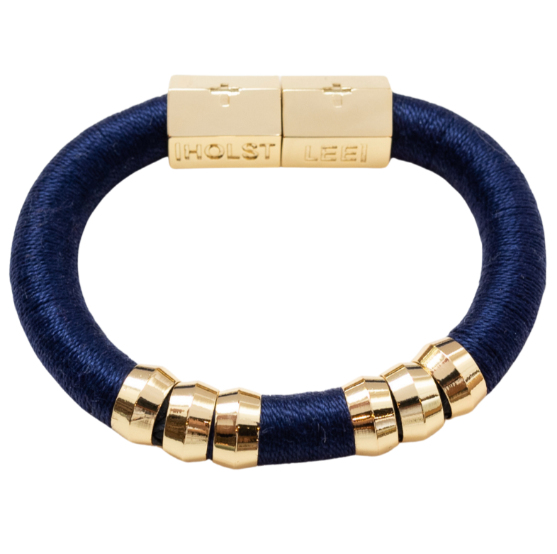 Classic Navy Bracelet Signature Magnetic Clasp