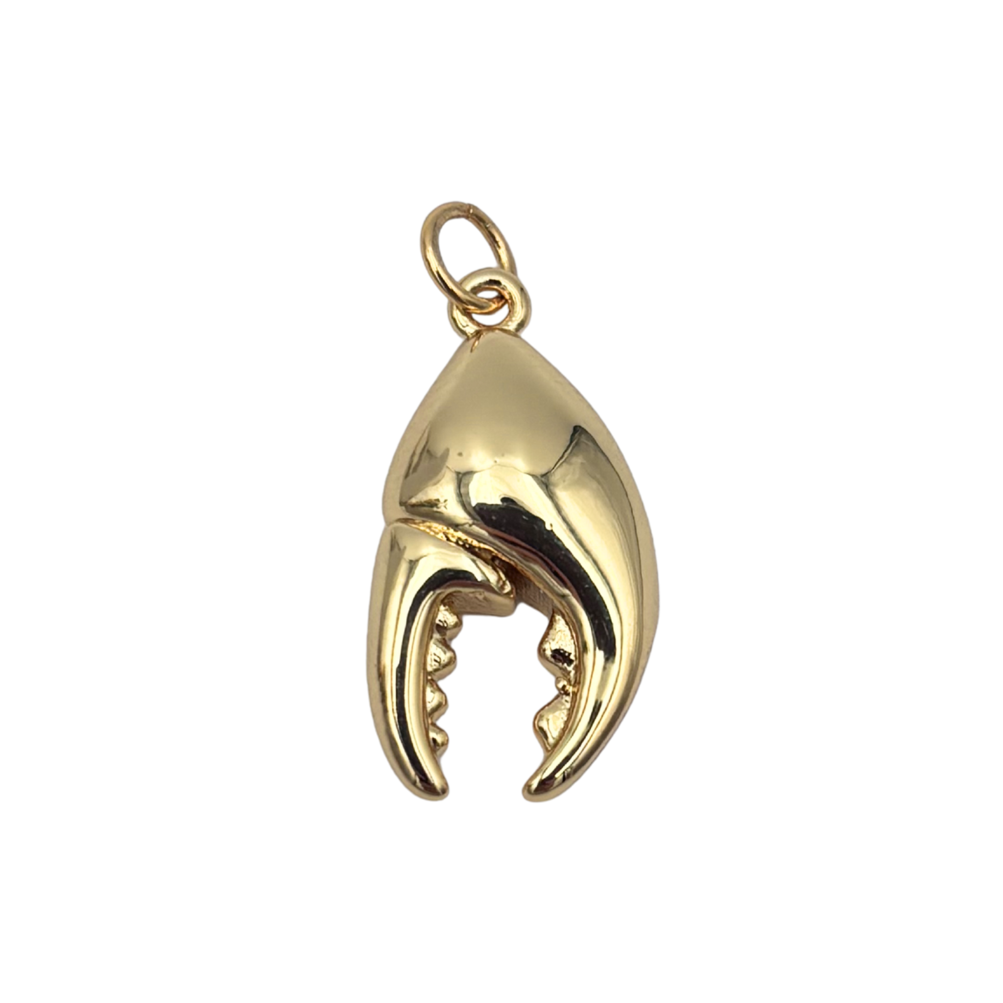 Gold crab claw charm by HOLST+LEE