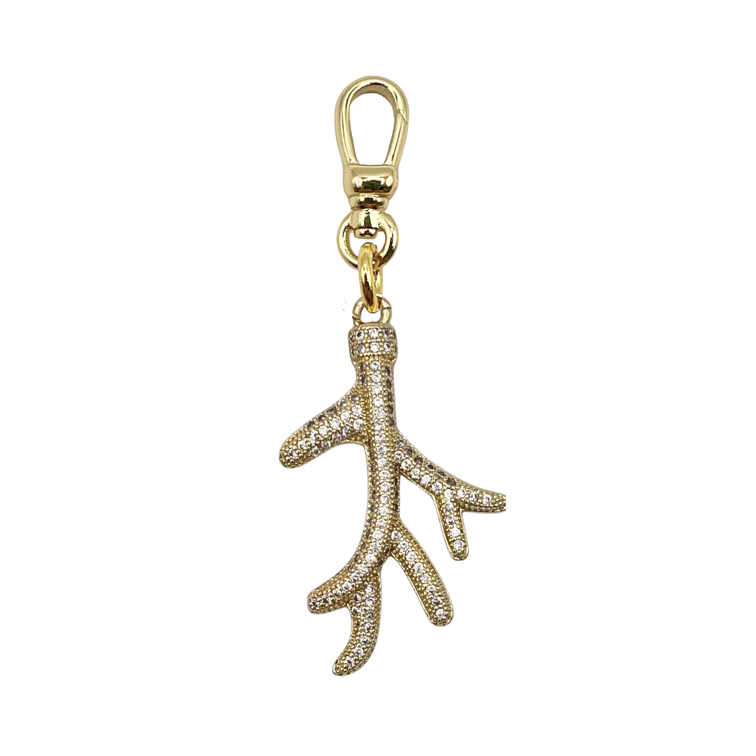 Clear Rhinestone Coral