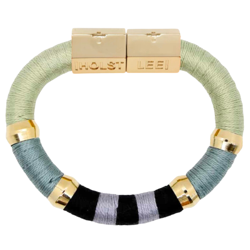 Colorblock Earthtone Bracelet Signature Clasp 