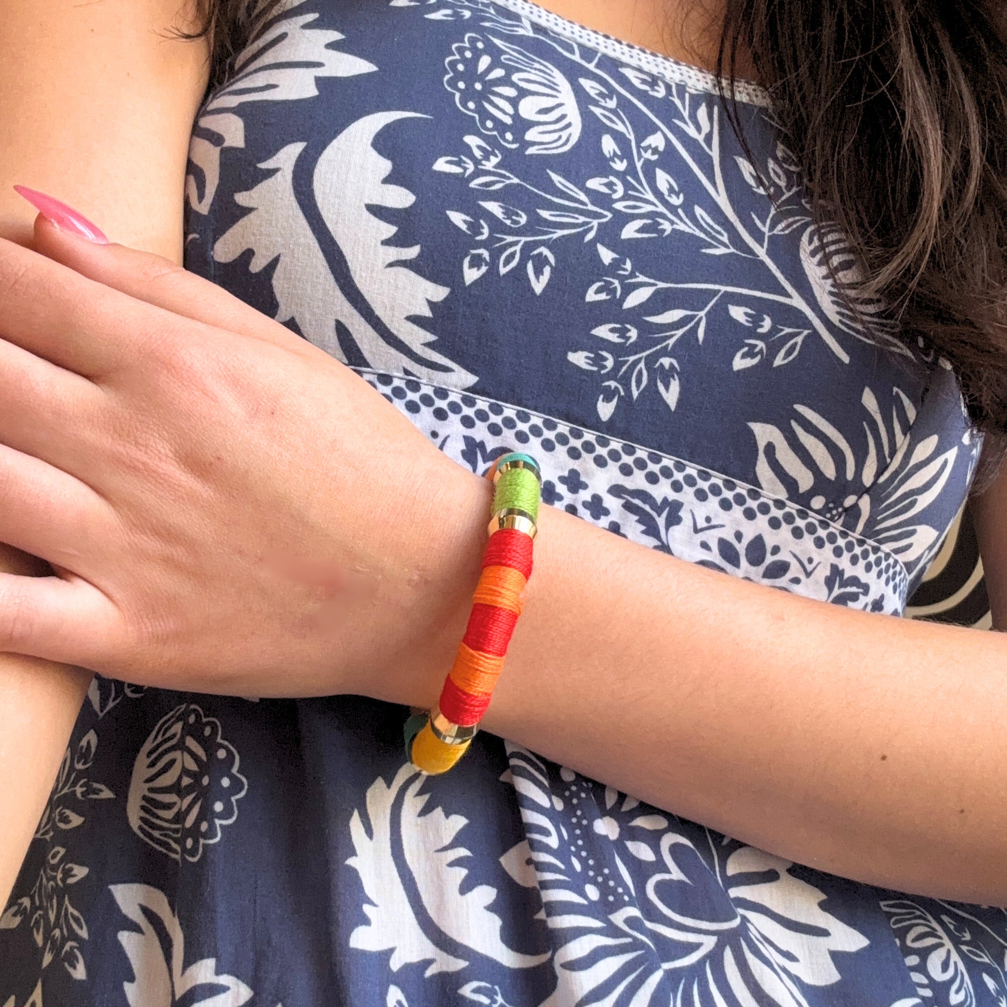 Colorblock Exotic Fruit Bracelet Signature Magnetic Clasp