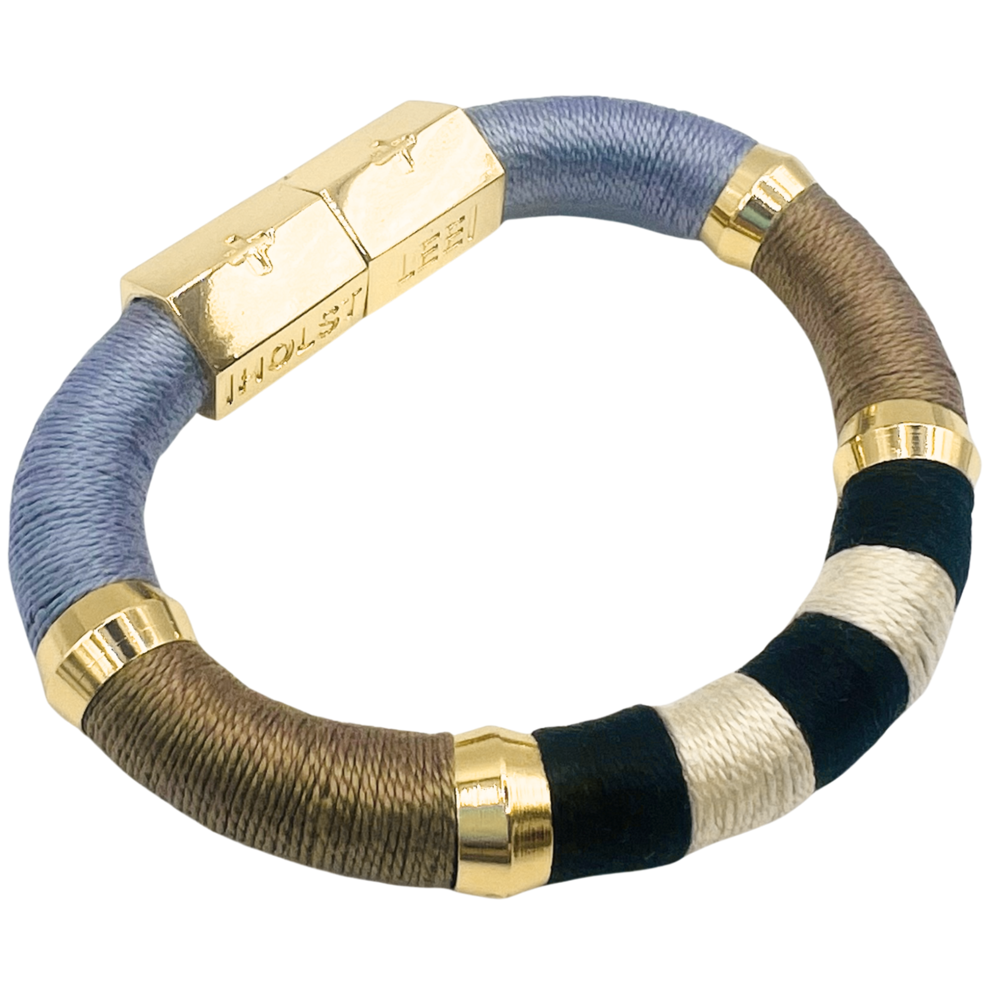 Colorblock Neutral Bracelet-signature magnetic clasp