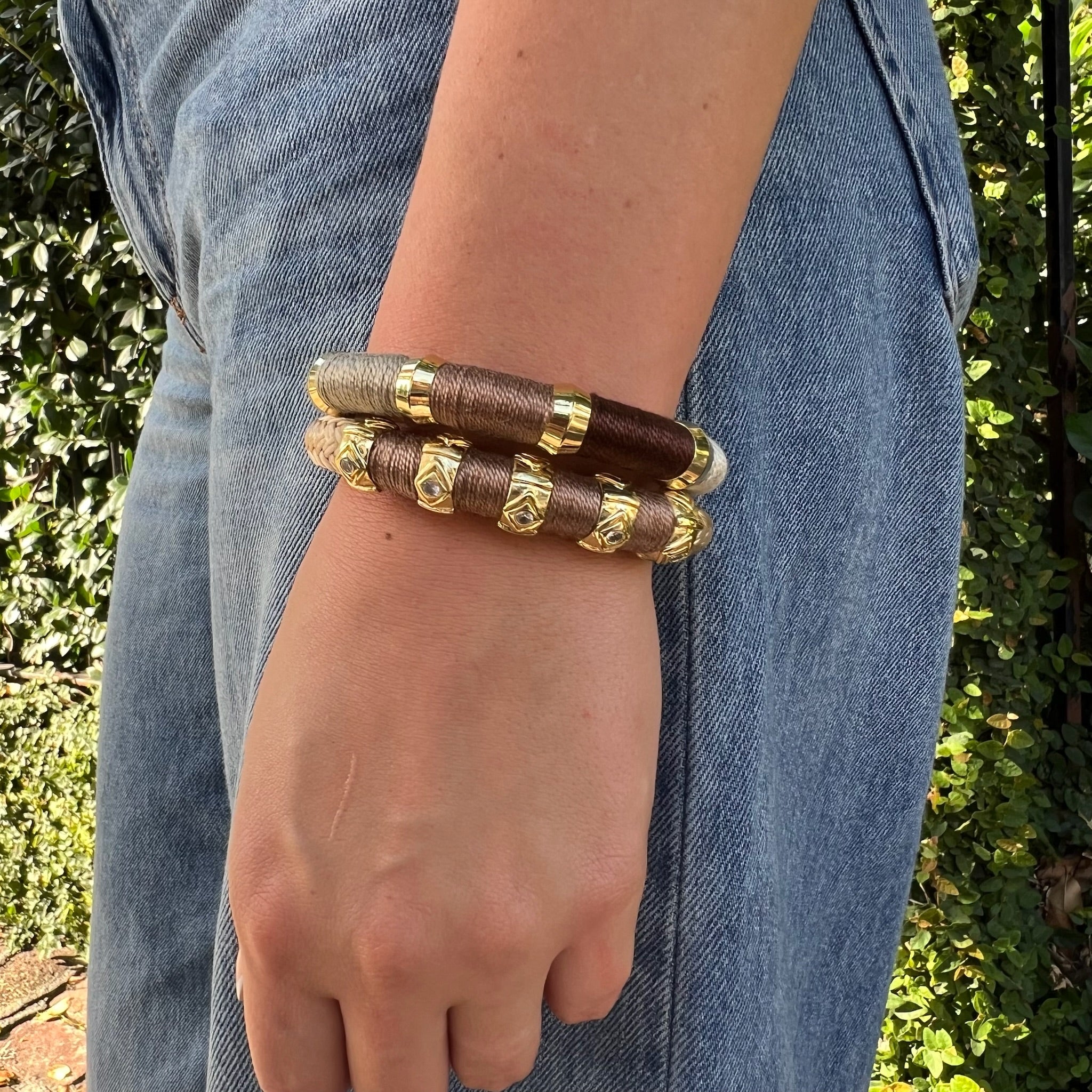 Colorblock Nudes Bracelet Signature Clasp